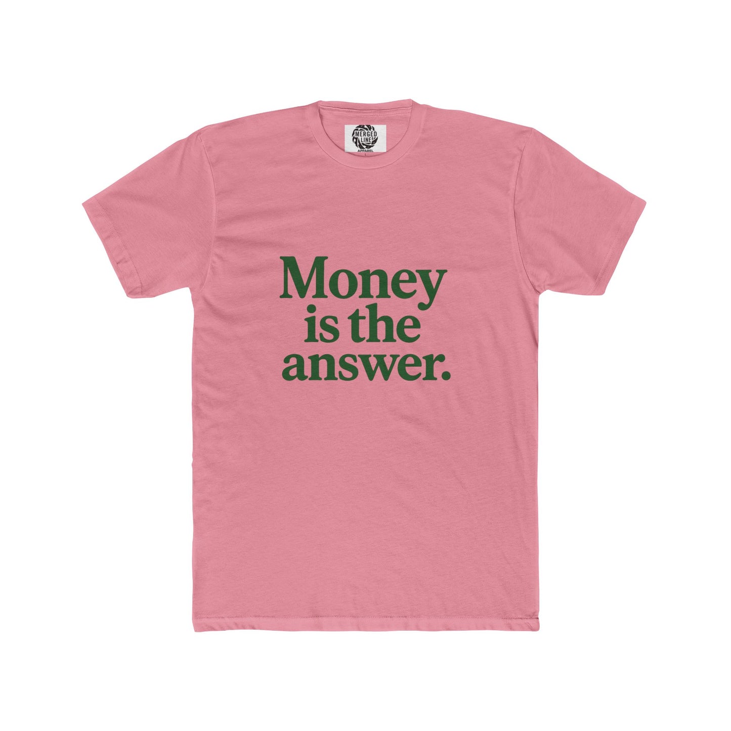 Money is the Answer Unisex Cotton Crew Tee, Casual Style, Graphic Tee, Gift for Entrepreneurs, Motivational Shirt, Everyday Wear