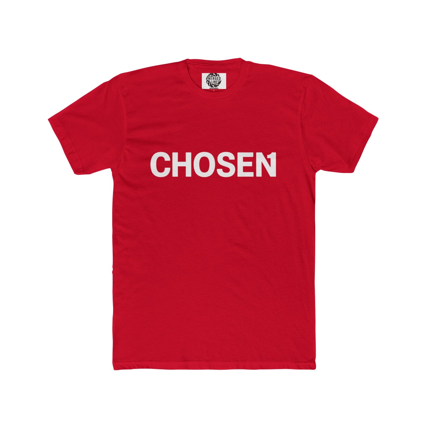 Unisex 'Chosen 1,' Cotton Crew Tee - Casual Wear, Gift for Friends, Inspirational Quote Shirt, Everyday Comfort, Motivational Fashion