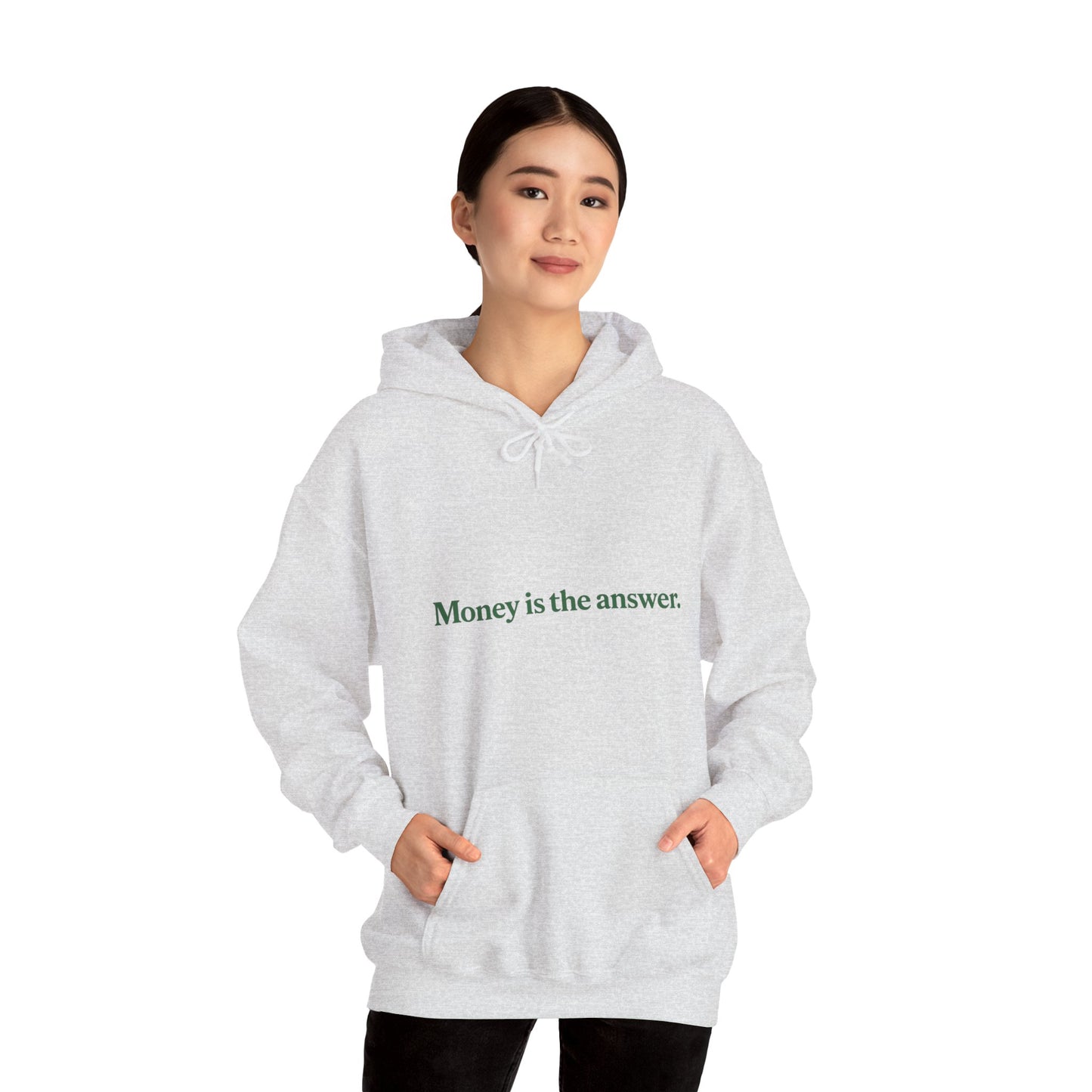 Money is the Answer Hoodie, Unisex Pullover Sweatshirt, Casual Streetwear, Gift for Entrepreneurs, Motivational Apparel