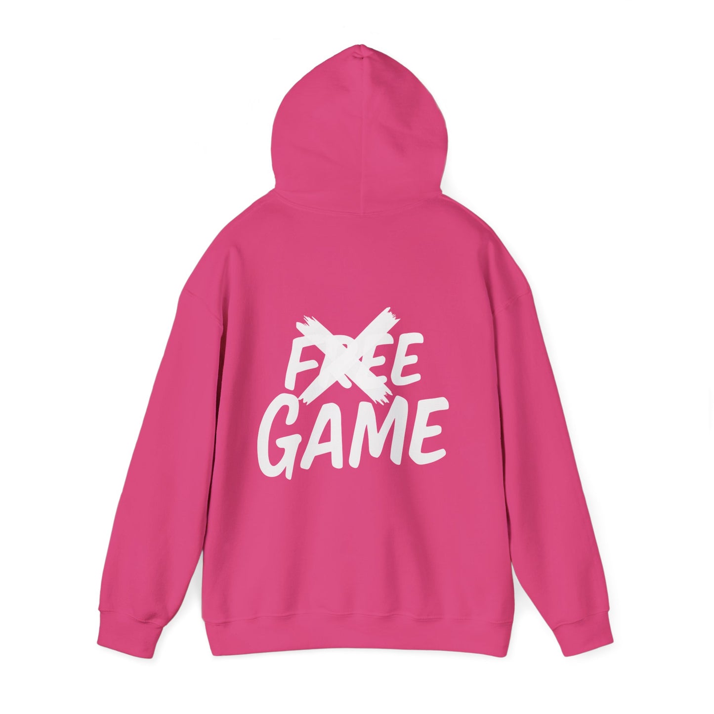 No Free Game Unisex Hooded Sweatshirt, Cozy Outfit, Casual Wear, Trendy Streetwear