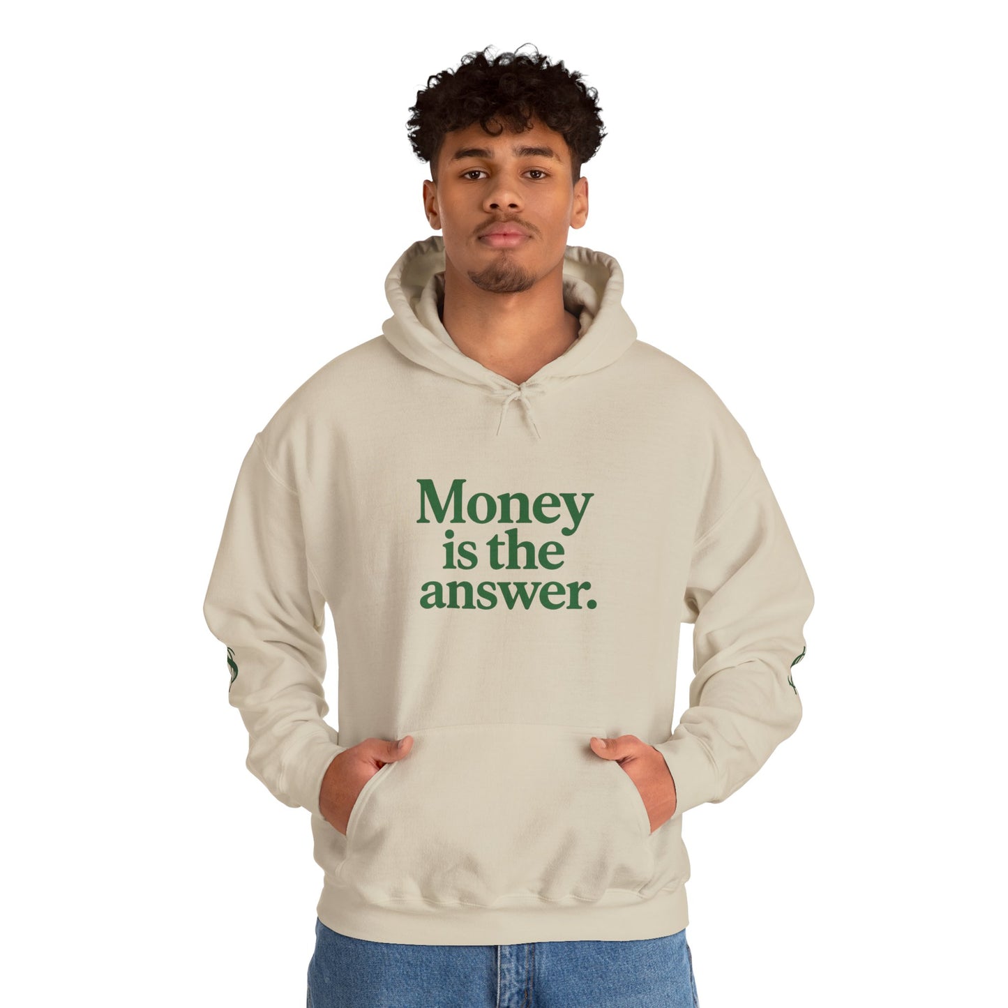 Cozy Money Sweatshirt - Unisex Hooded Sweatshirt, Casual Gift, Money Quote Apparel, Ideal for Everyday Wear, Perfect for Gift Giving