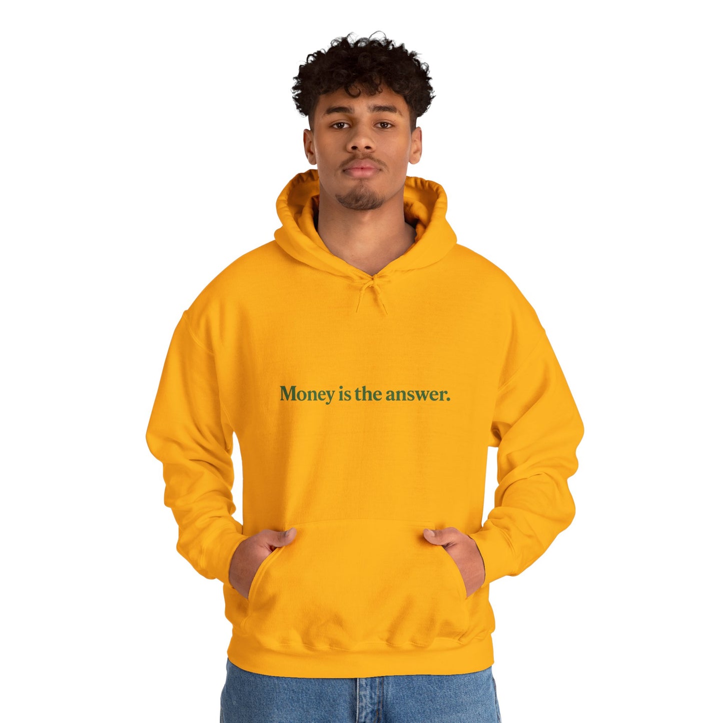 Money is the Answer Hoodie, Unisex Pullover Sweatshirt, Casual Streetwear, Gift for Entrepreneurs, Motivational Apparel