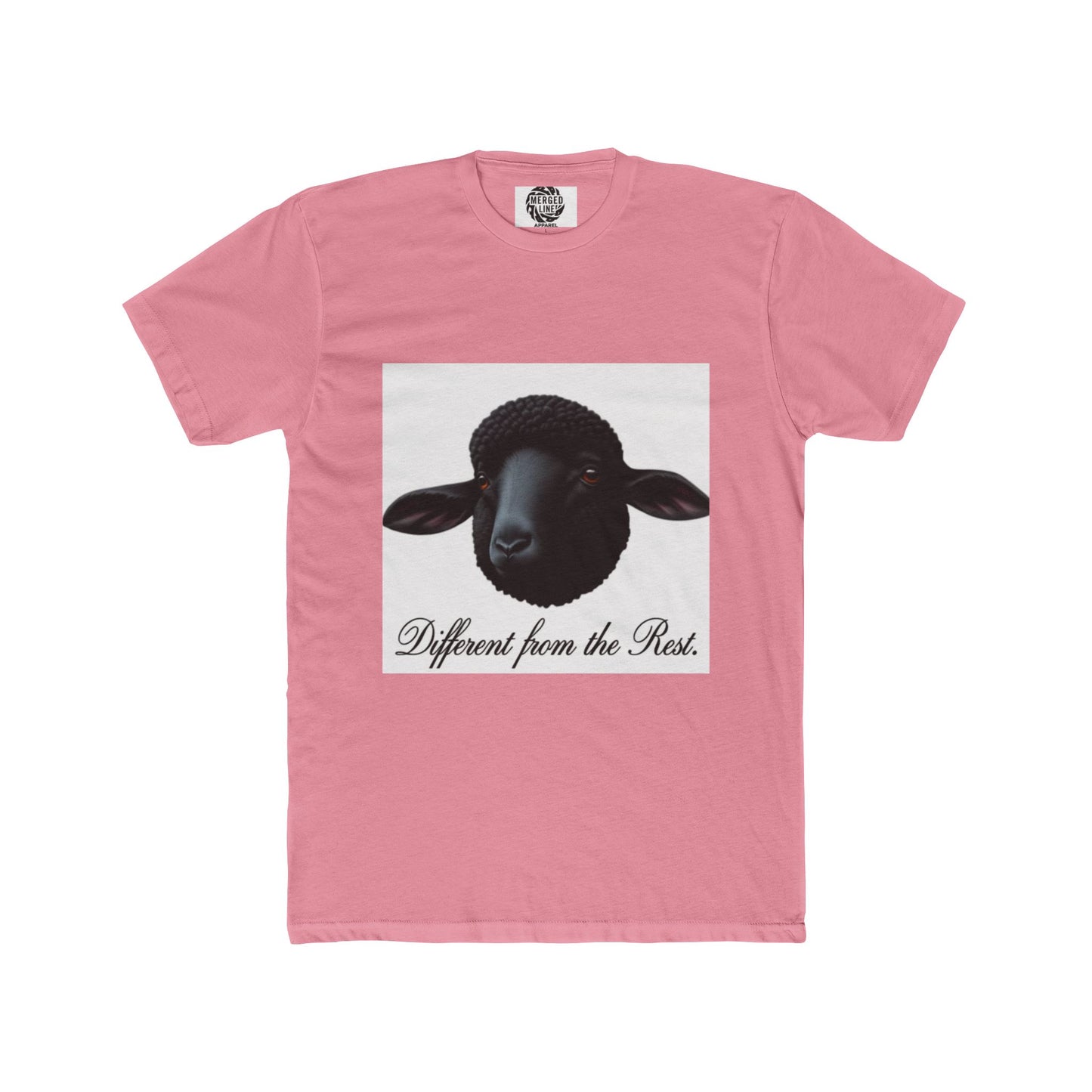 Unique Sheep Graphic Tee, Casual Cotton T-Shirt for Animal Lovers, Gift for Birthdays, Farm Theme, Unisex Apparel
