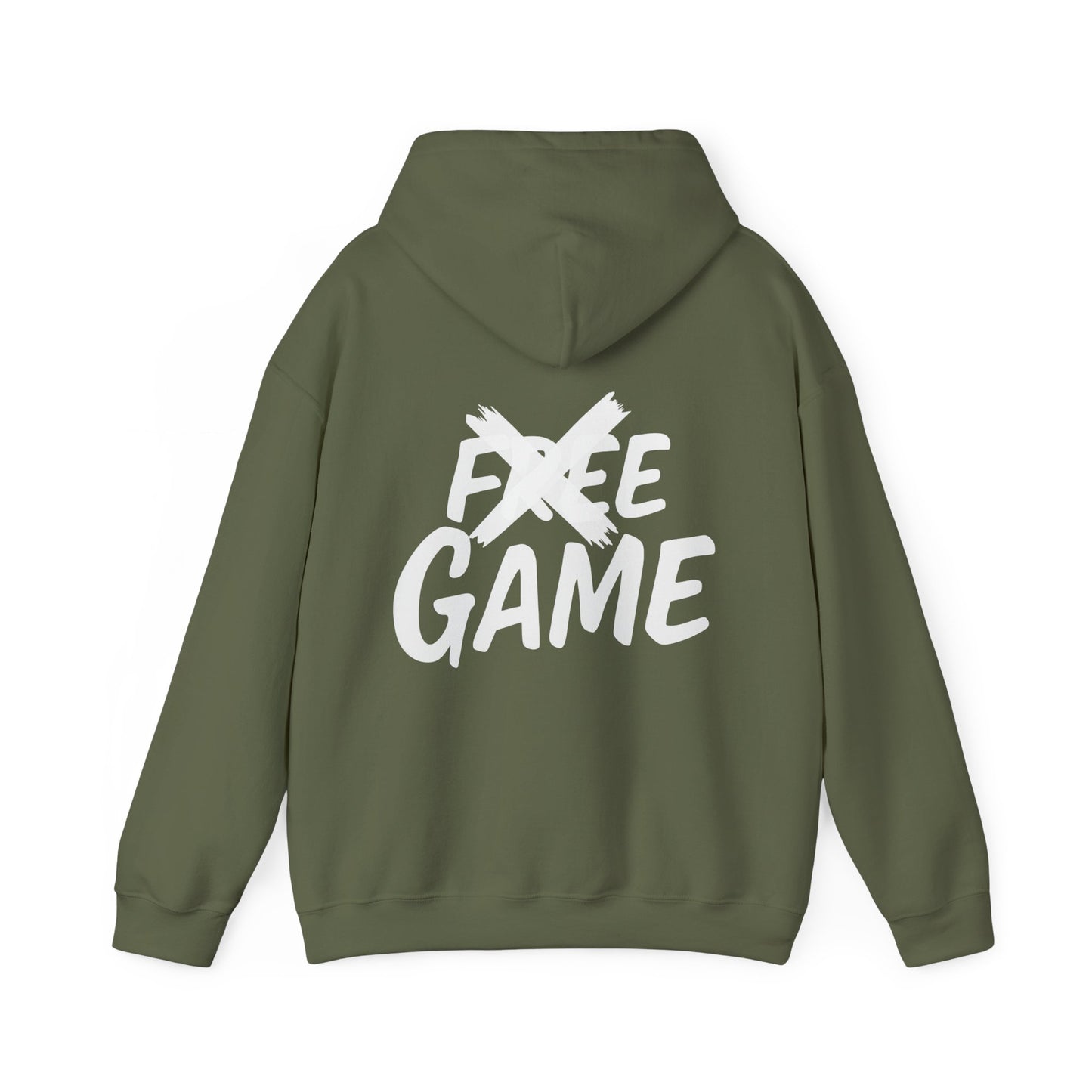 No Free Game Unisex Hooded Sweatshirt, Cozy Outfit, Casual Wear, Trendy Streetwear