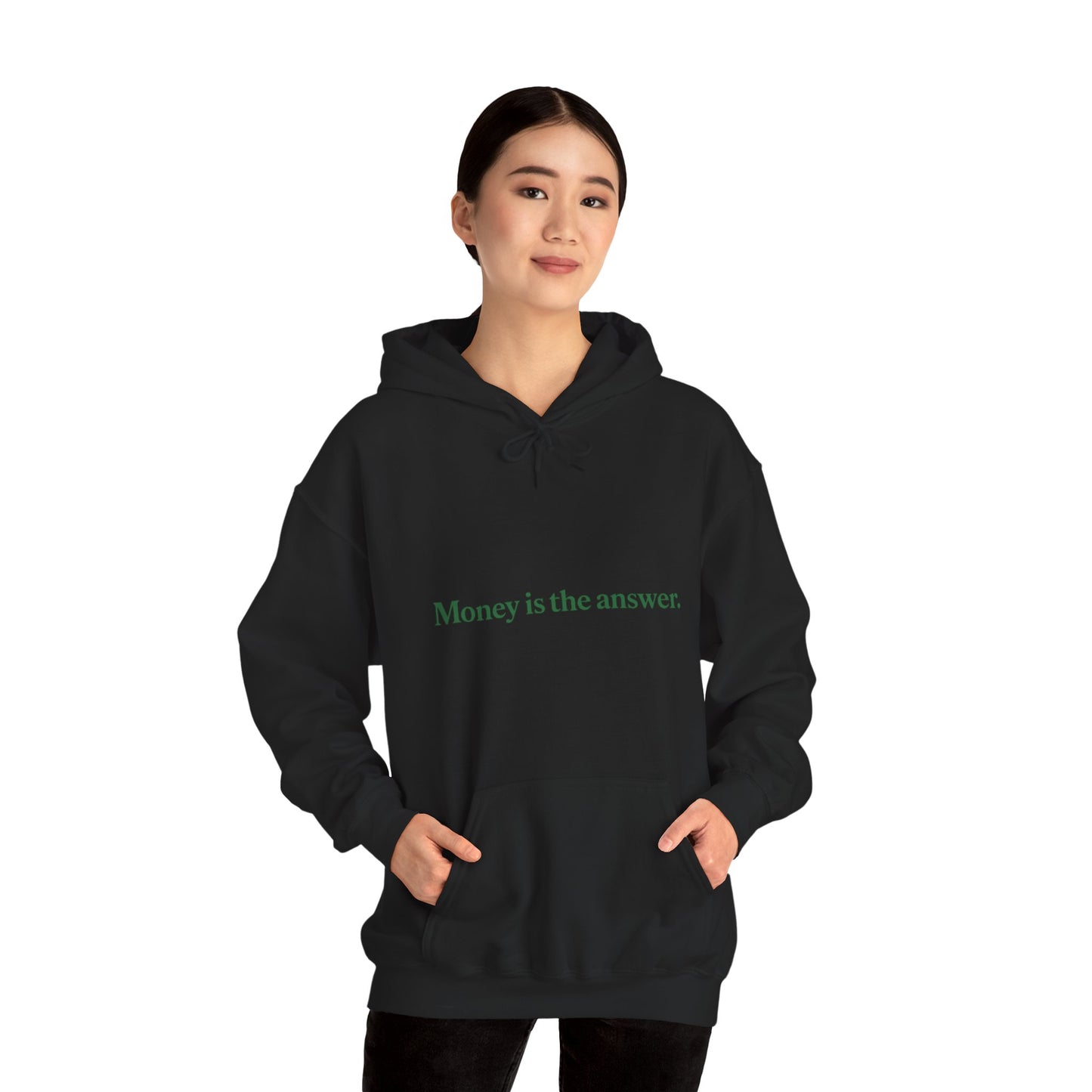 Money is the Answer Hoodie, Unisex Pullover Sweatshirt, Casual Streetwear, Gift for Entrepreneurs, Motivational Apparel