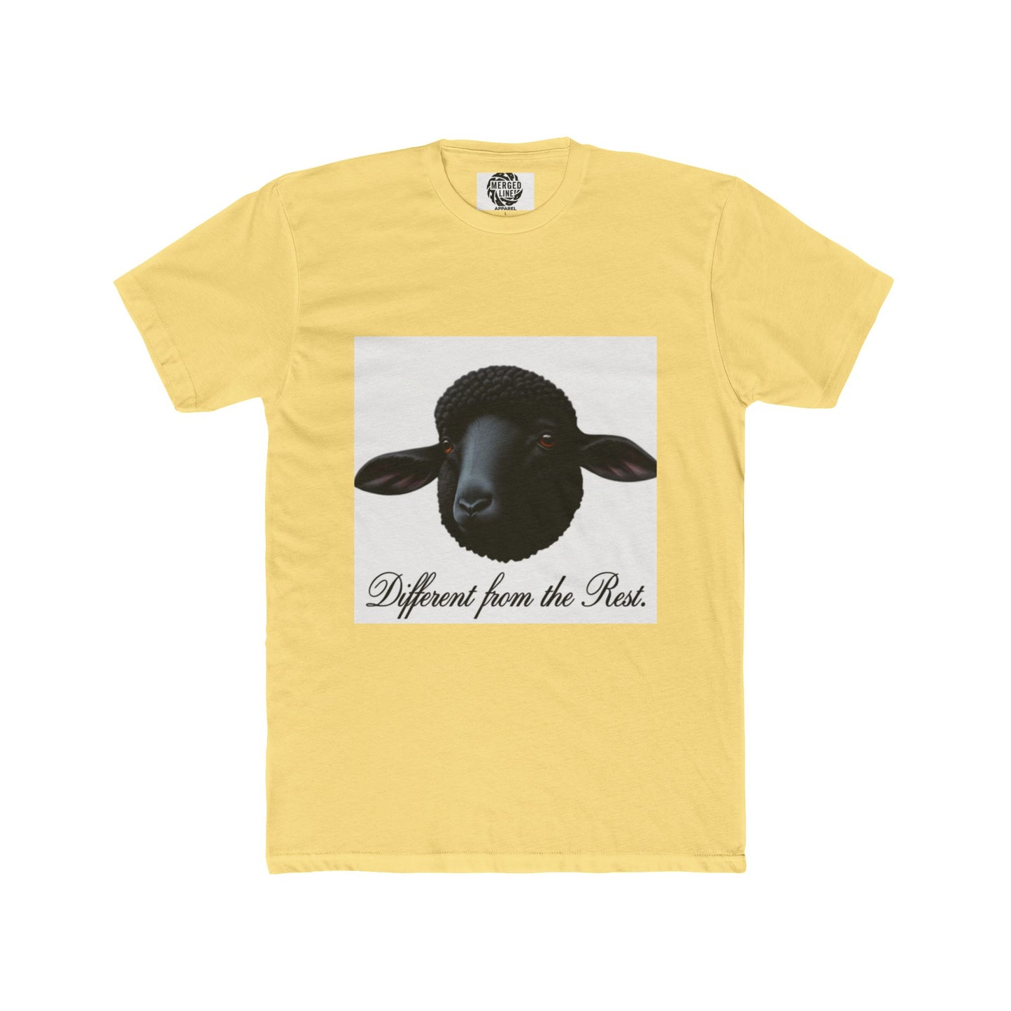Unique Sheep Graphic Tee, Casual Cotton T-Shirt for Animal Lovers, Gift for Birthdays, Farm Theme, Unisex Apparel