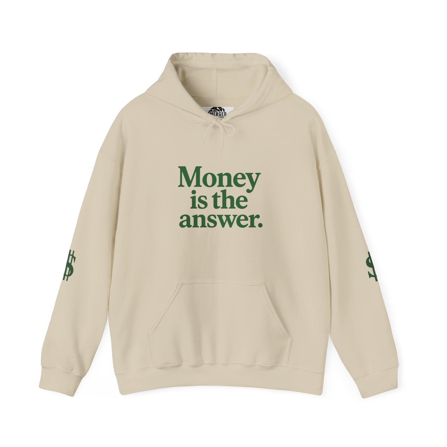 Cozy Money Sweatshirt - Unisex Hooded Sweatshirt, Casual Gift, Money Quote Apparel, Ideal for Everyday Wear, Perfect for Gift Giving