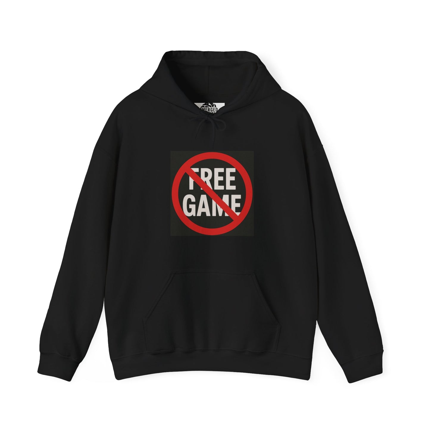 No Free Game Unisex Heavy Blend Hooded Sweatshirt, Cozy Hoodie, Casual Sweatshirt, Gift for Gamers, Oversized Style