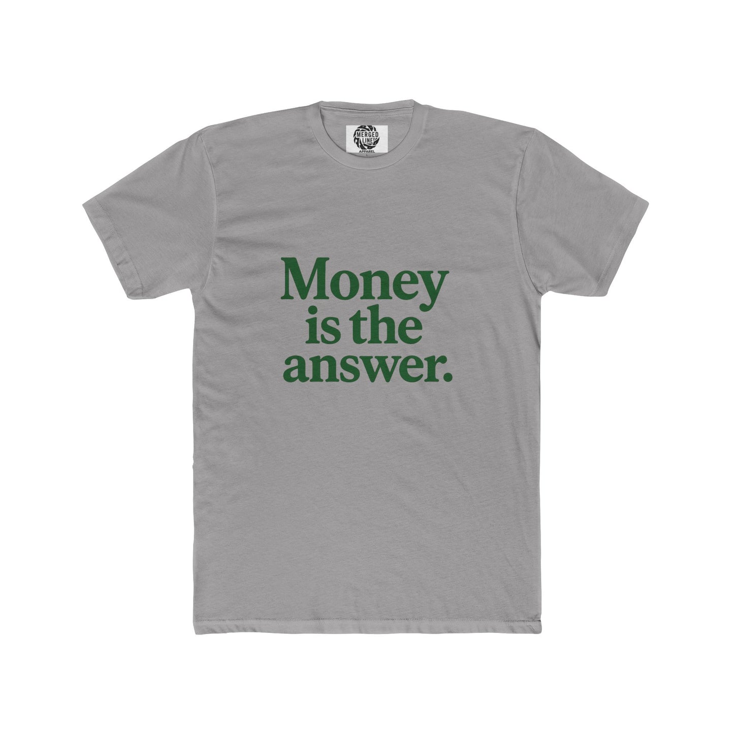 Money is the Answer Unisex Cotton Crew Tee, Casual Style, Graphic Tee, Gift for Entrepreneurs, Motivational Shirt, Everyday Wear