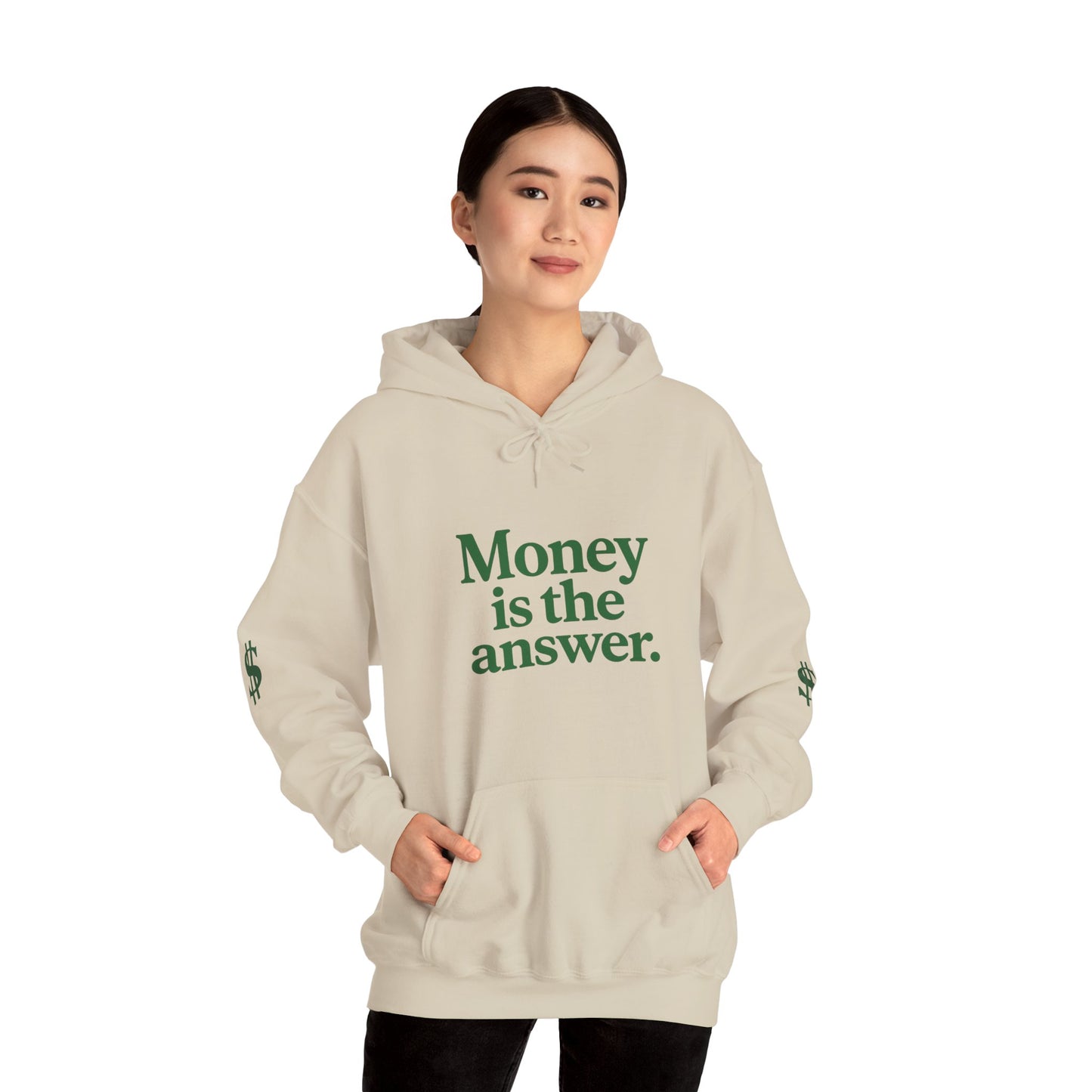 Cozy Money Sweatshirt - Unisex Hooded Sweatshirt, Casual Gift, Money Quote Apparel, Ideal for Everyday Wear, Perfect for Gift Giving