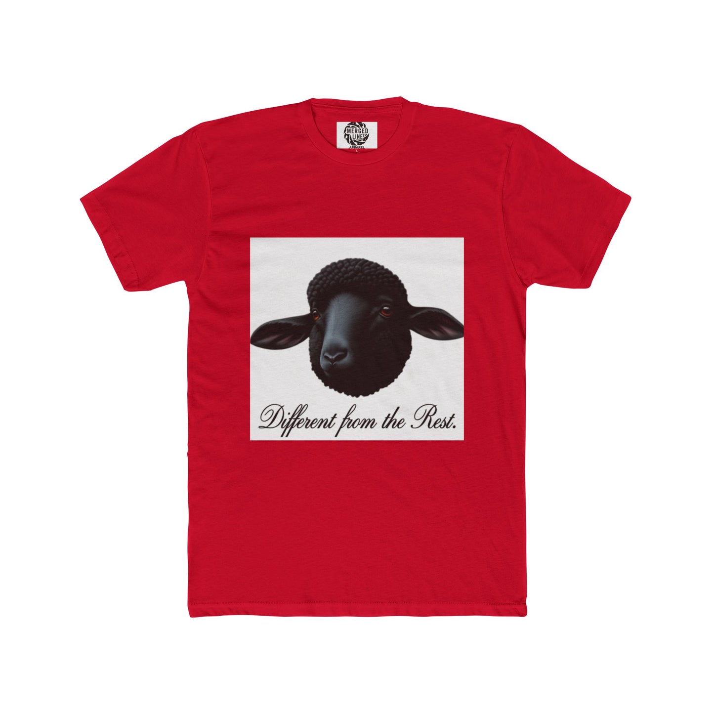 Unique Sheep Graphic Tee, Casual Cotton T-Shirt for Animal Lovers, Gift for Birthdays, Farm Theme, Unisex Apparel