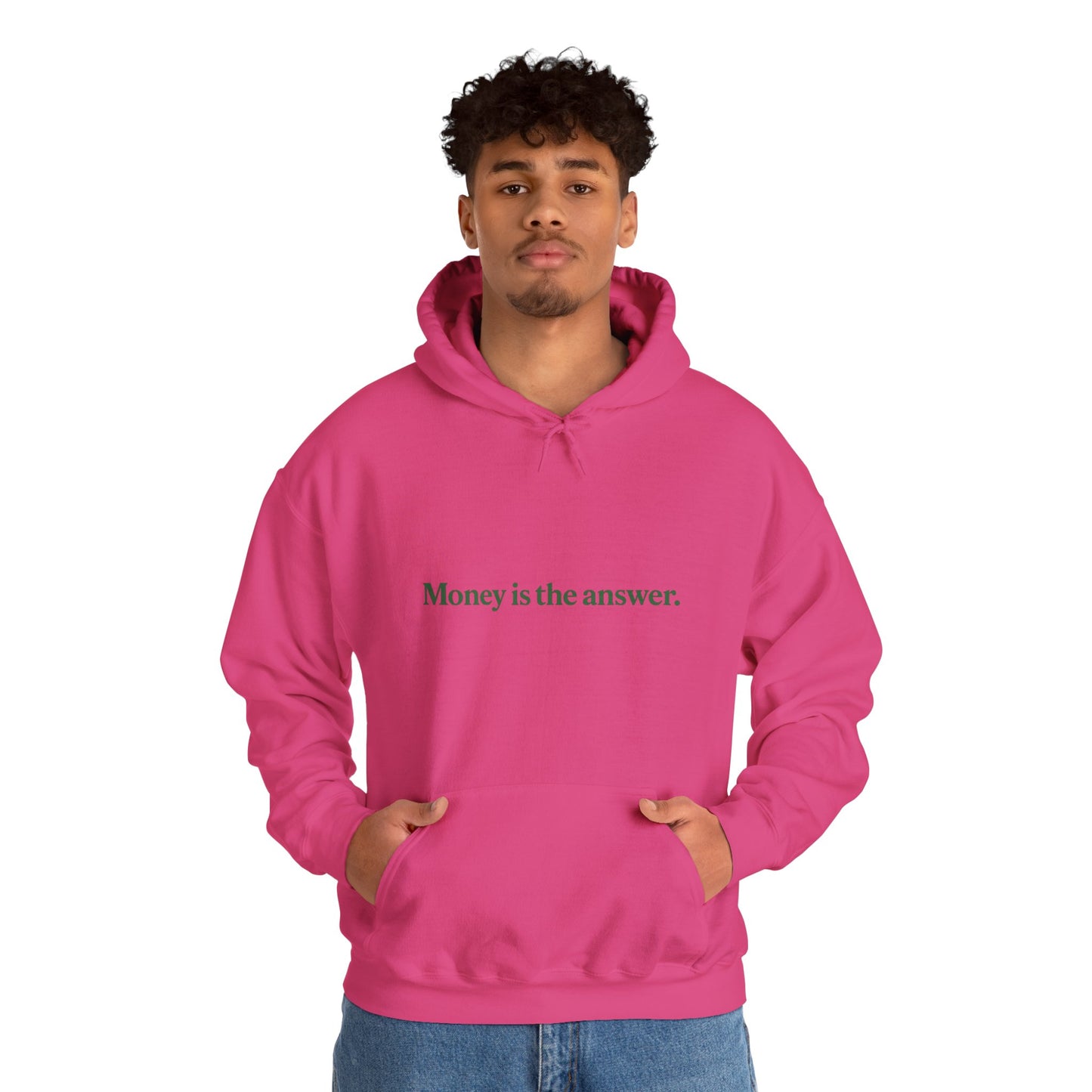 Money is the Answer Hoodie, Unisex Pullover Sweatshirt, Casual Streetwear, Gift for Entrepreneurs, Motivational Apparel