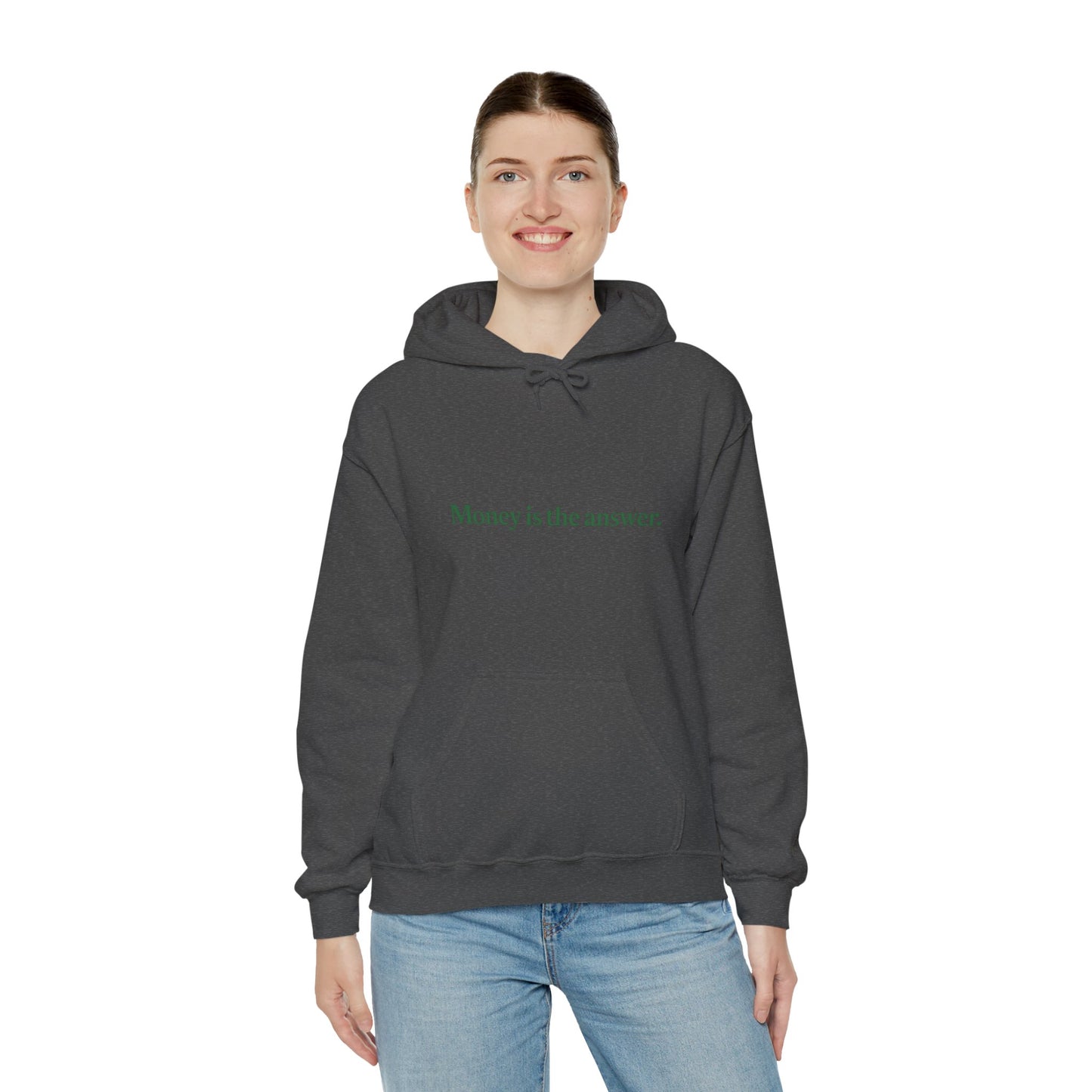 Money is the Answer Hoodie, Unisex Pullover Sweatshirt, Casual Streetwear, Gift for Entrepreneurs, Motivational Apparel