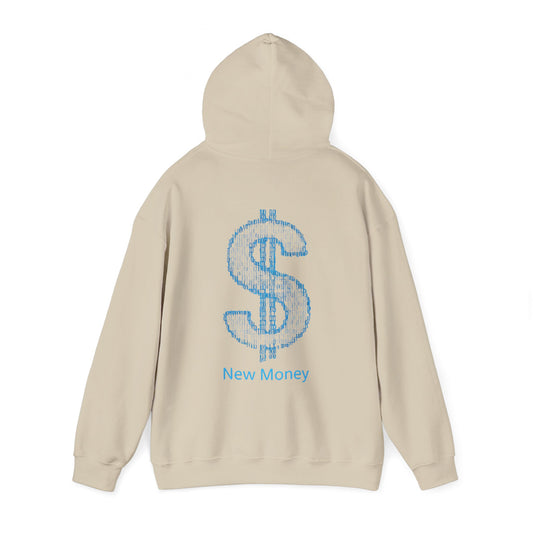 New Money Unisex Hooded Sweatshirt, Stylish Comfort, Casual Clothing, Gift for Him/Her, Streetwear, Trendy Hoodie, Cozy Essentials