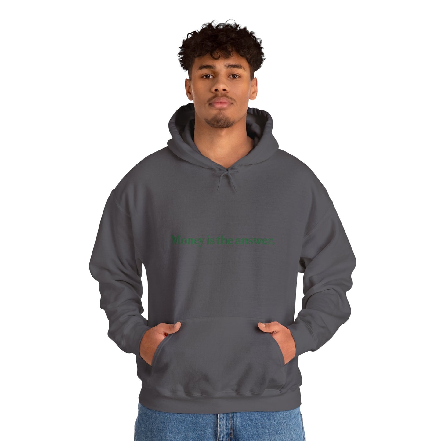 Money is the Answer Hoodie, Unisex Pullover Sweatshirt, Casual Streetwear, Gift for Entrepreneurs, Motivational Apparel
