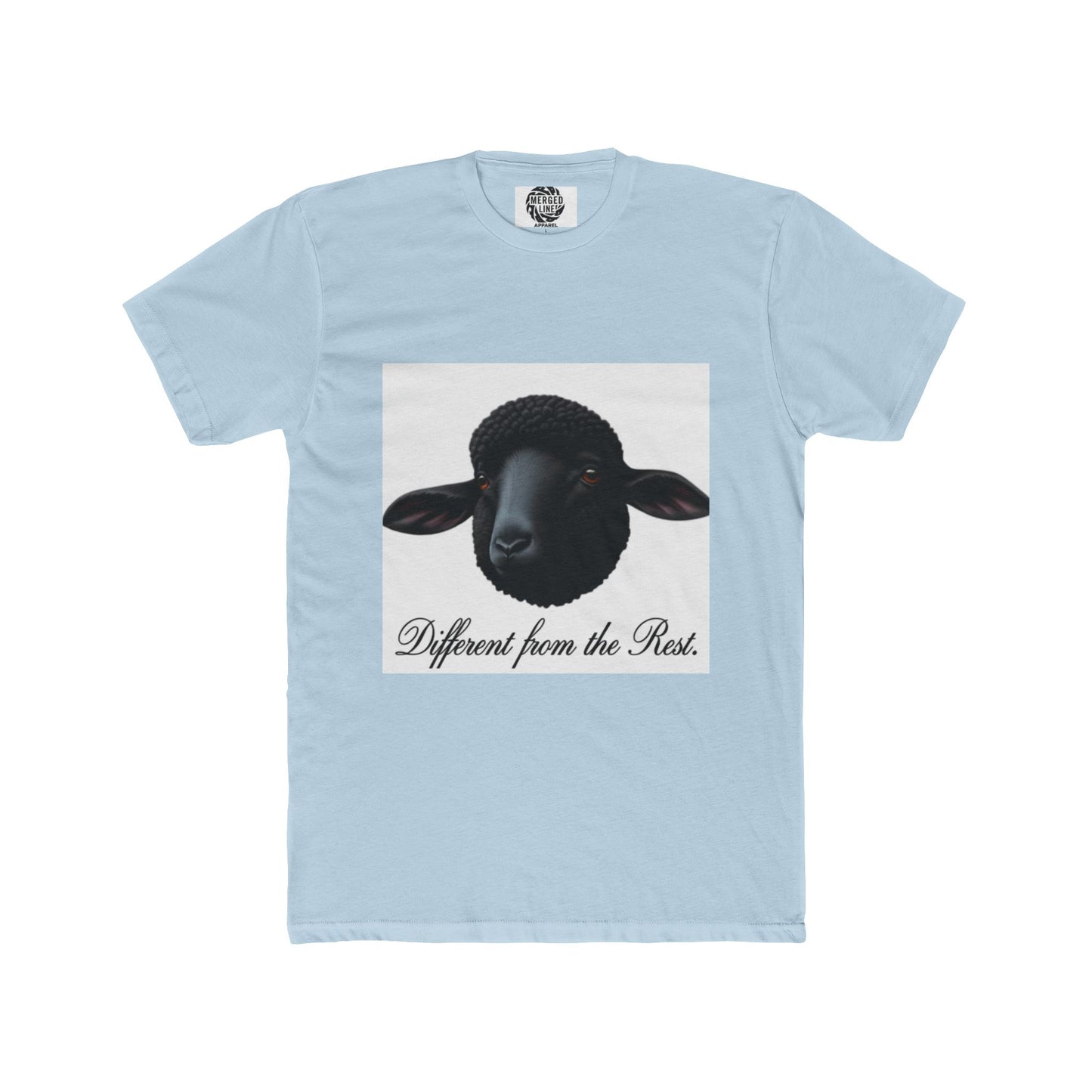 Unique Sheep Graphic Tee, Casual Cotton T-Shirt for Animal Lovers, Gift for Birthdays, Farm Theme, Unisex Apparel