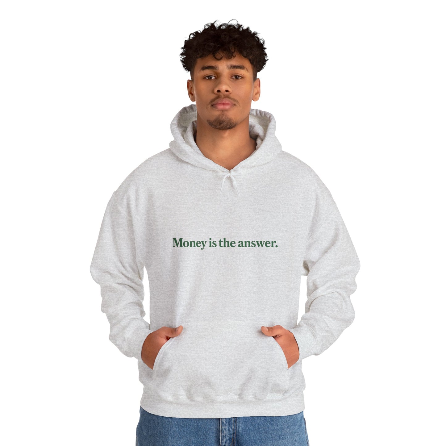 Money is the Answer Hoodie, Unisex Pullover Sweatshirt, Casual Streetwear, Gift for Entrepreneurs, Motivational Apparel