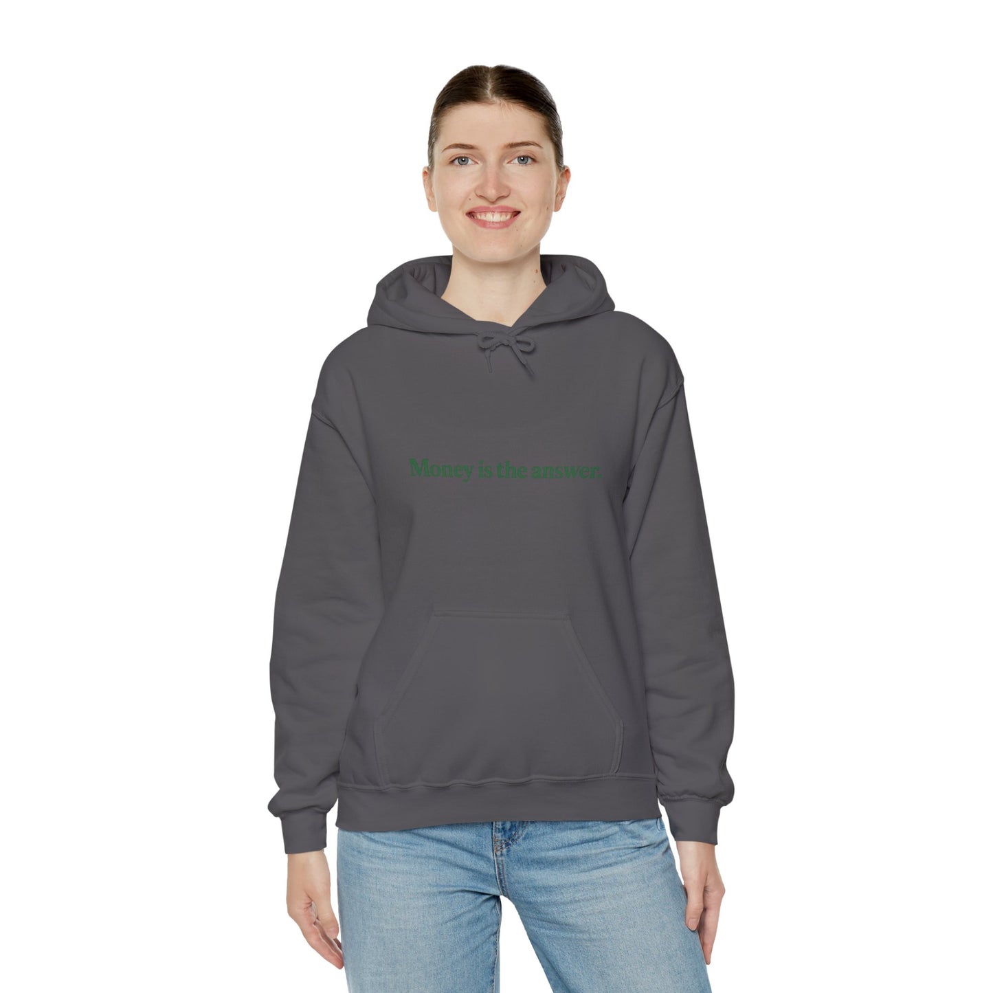 Money is the Answer Hoodie, Unisex Pullover Sweatshirt, Casual Streetwear, Gift for Entrepreneurs, Motivational Apparel