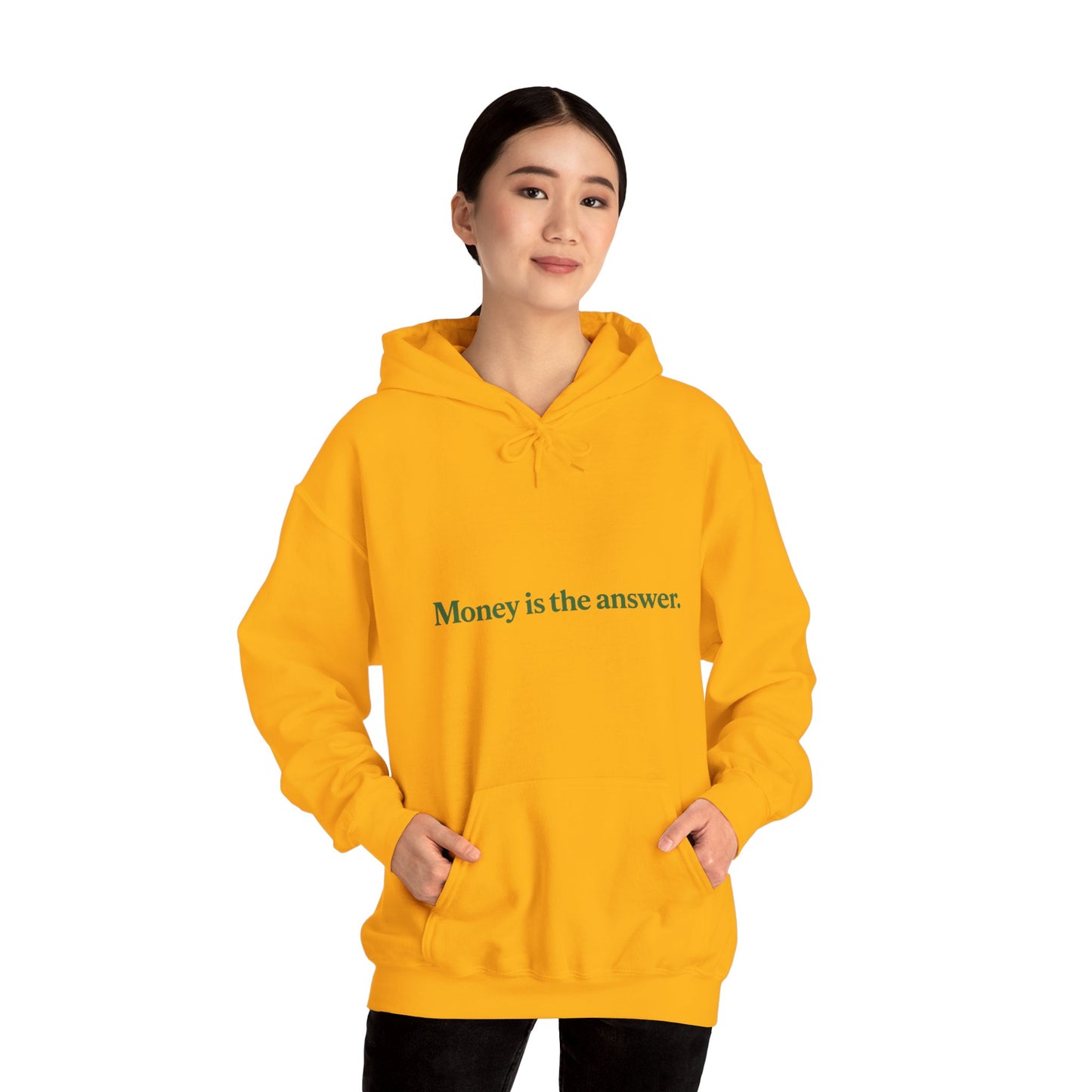 Money is the Answer Hoodie, Unisex Pullover Sweatshirt, Casual Streetwear, Gift for Entrepreneurs, Motivational Apparel