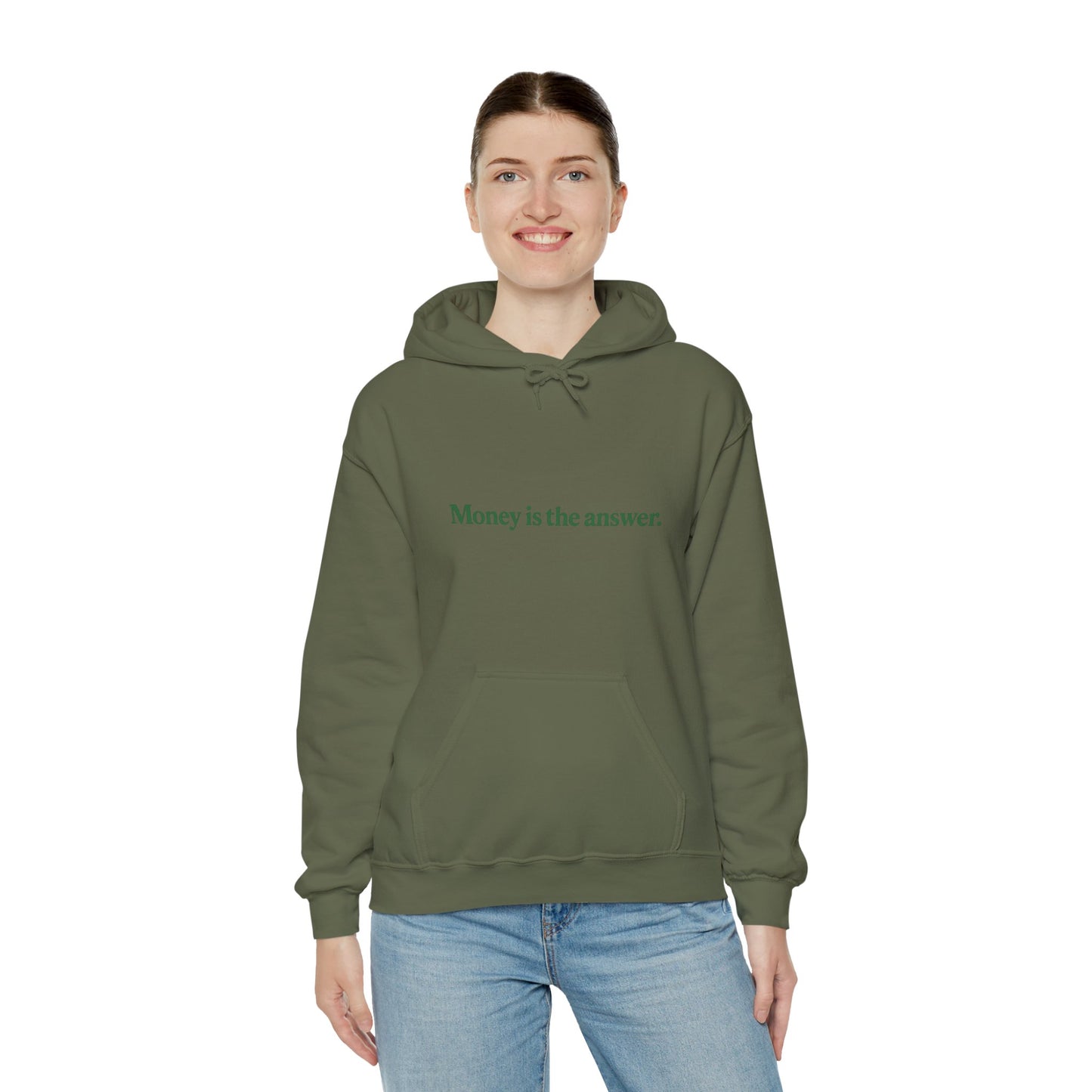 Money is the Answer Hoodie, Unisex Pullover Sweatshirt, Casual Streetwear, Gift for Entrepreneurs, Motivational Apparel