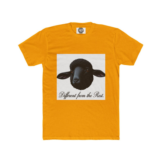 Unique Sheep Graphic Tee, Casual Cotton T-Shirt for Animal Lovers, Gift for Birthdays, Farm Theme, Unisex Apparel