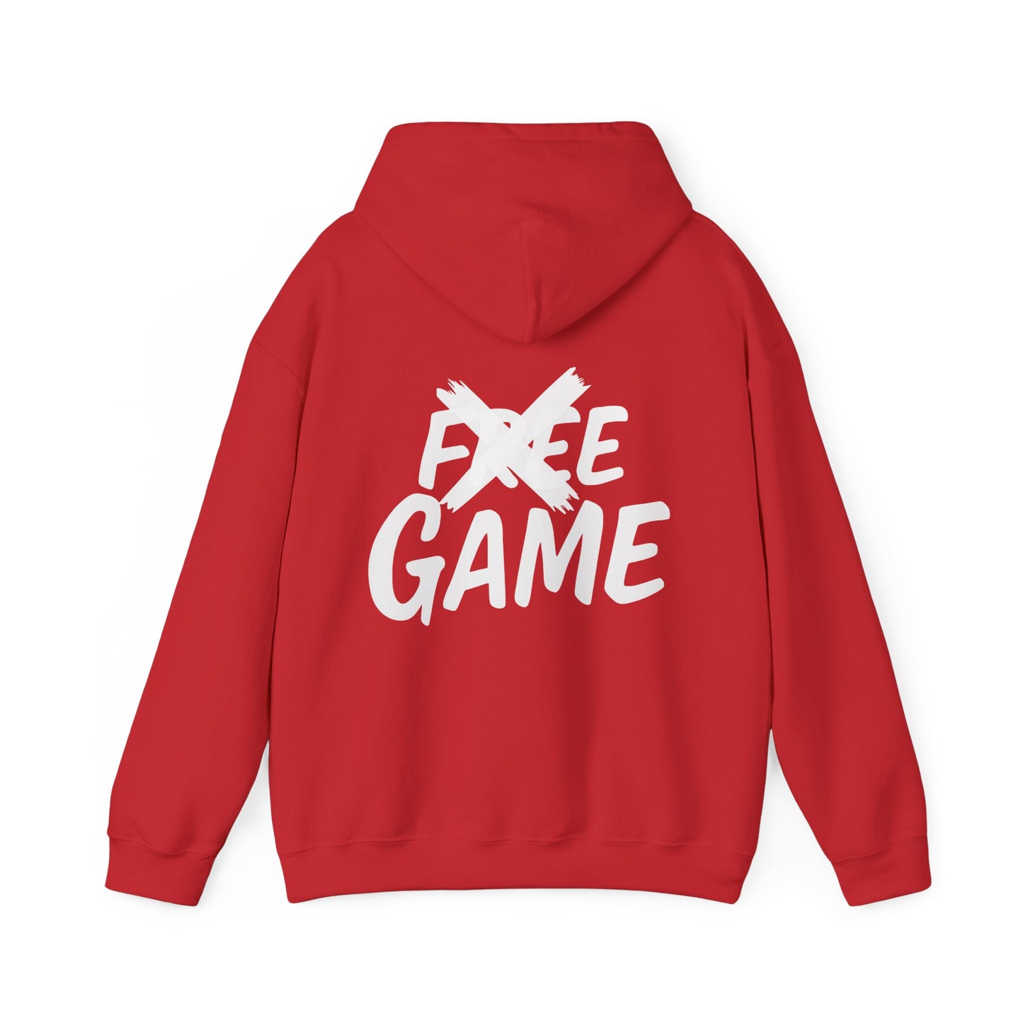 No Free Game Unisex Hooded Sweatshirt, Cozy Outfit, Casual Wear, Trendy Streetwear