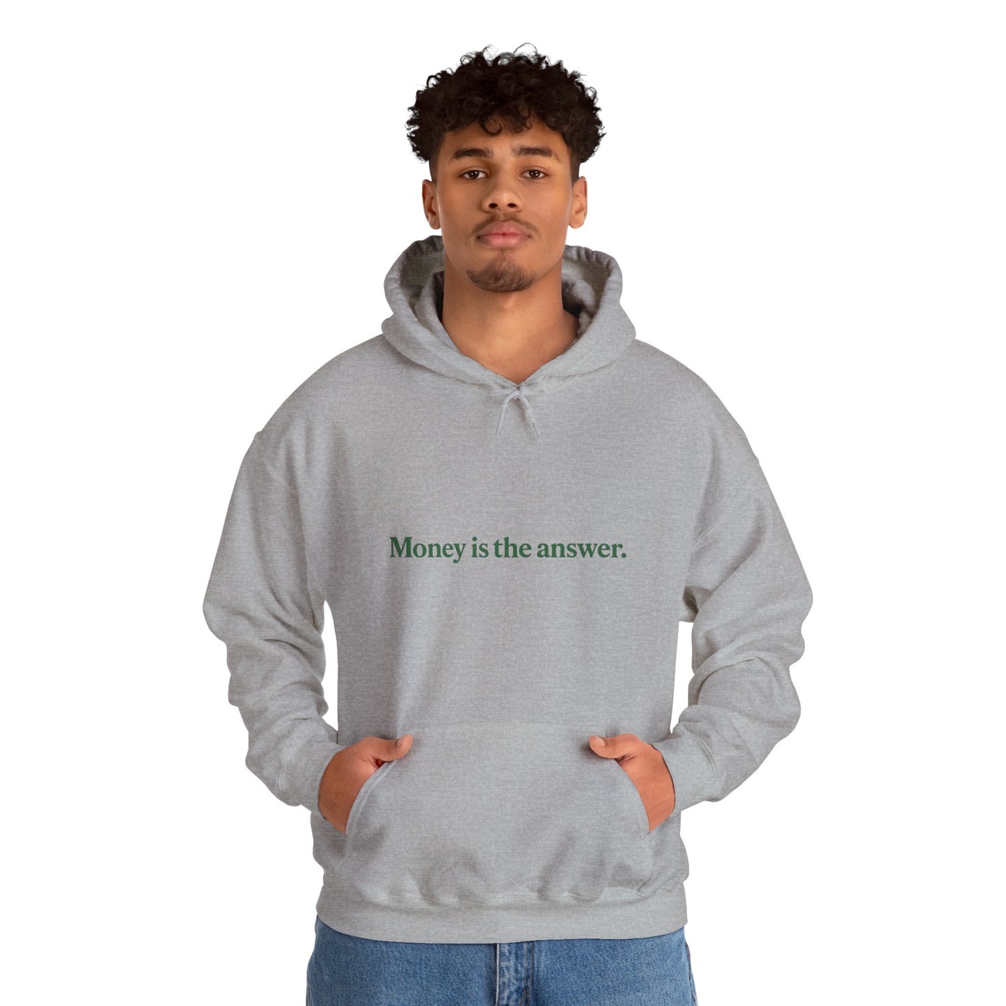 Money is the Answer Hoodie, Unisex Pullover Sweatshirt, Casual Streetwear, Gift for Entrepreneurs, Motivational Apparel
