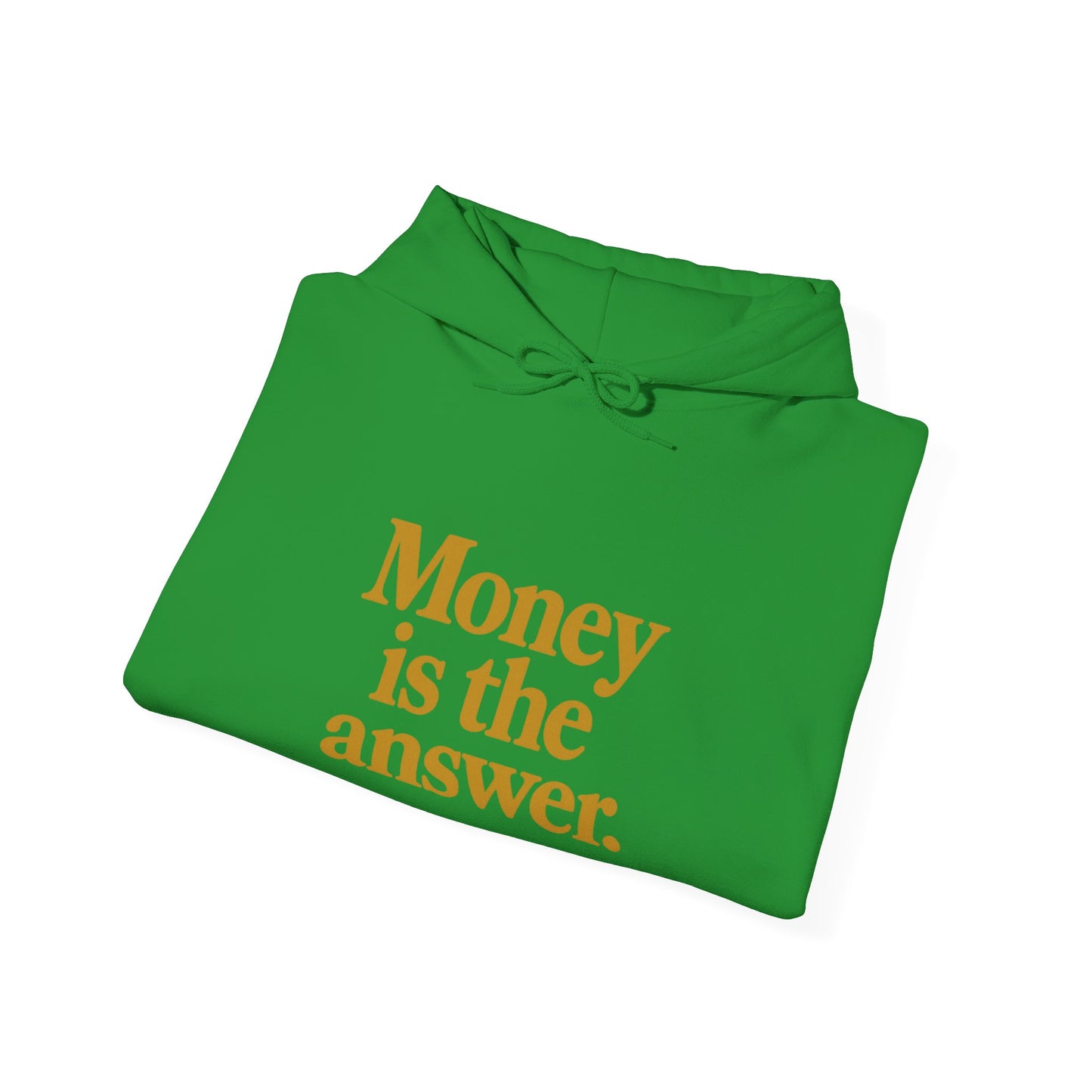 Money is the Answer Hoodie (gold), Cozy Sweatshirt for Entrepreneurs, Trendy Gift for Financial Freedom, Comfortable Casual Wear, [...]