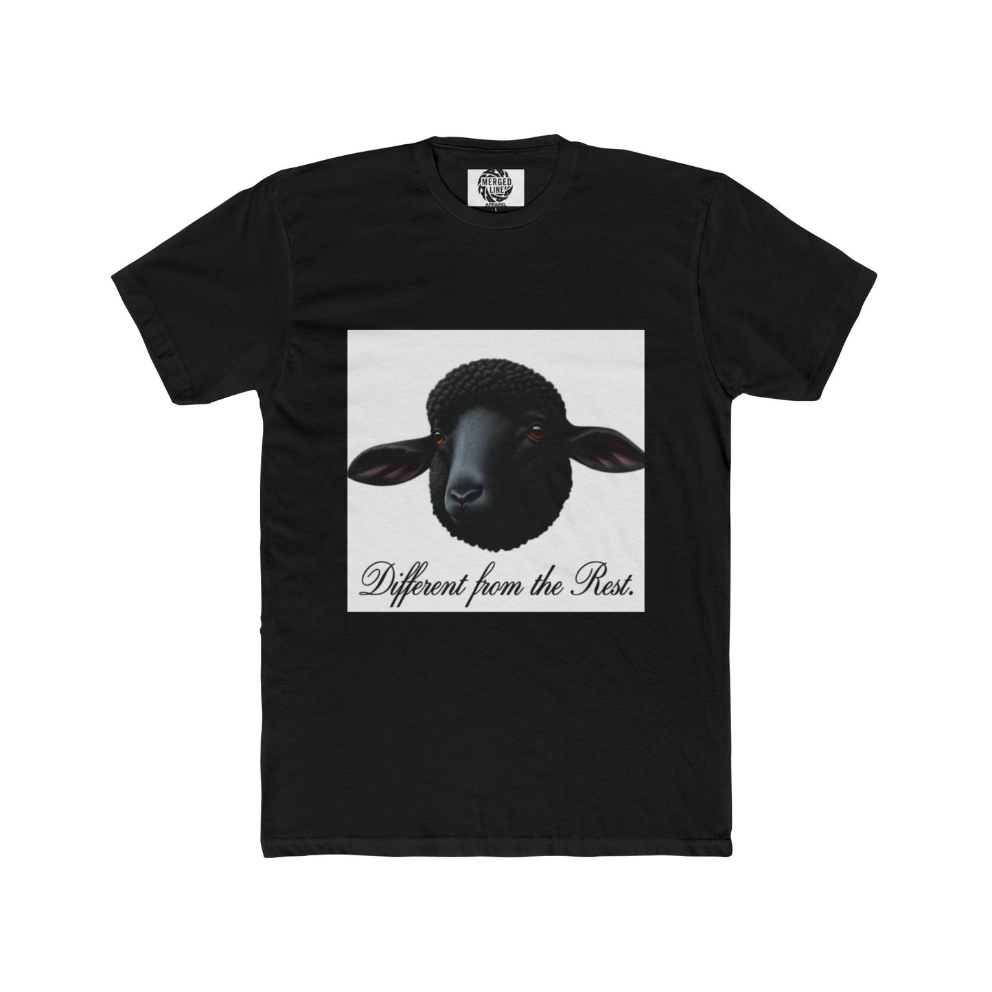 Unique Sheep Graphic Tee, Casual Cotton T-Shirt for Animal Lovers, Gift for Birthdays, Farm Theme, Unisex Apparel