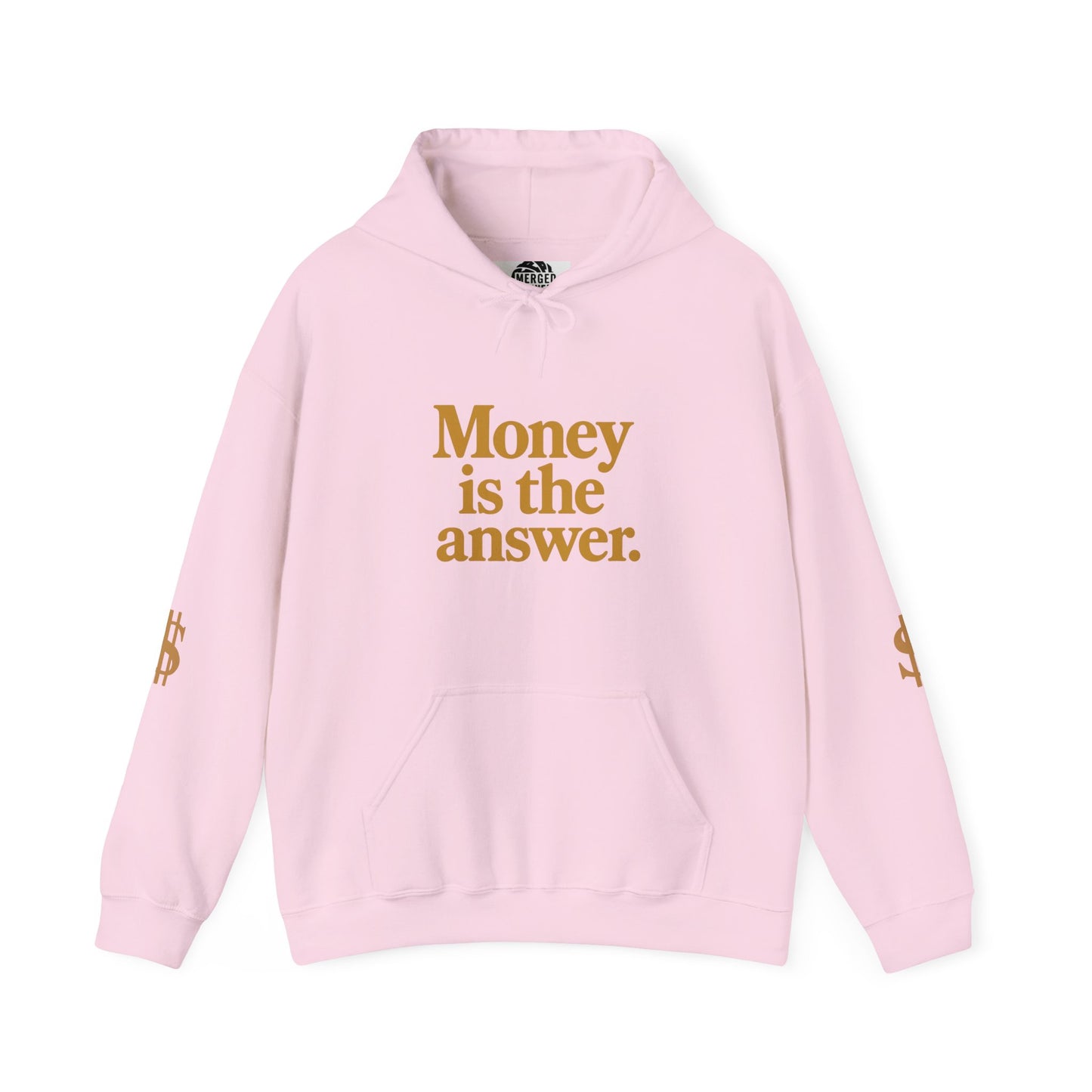 Money is the Answer Hoodie (gold), Cozy Sweatshirt for Entrepreneurs, Trendy Gift for Financial Freedom, Comfortable Casual Wear, [...]