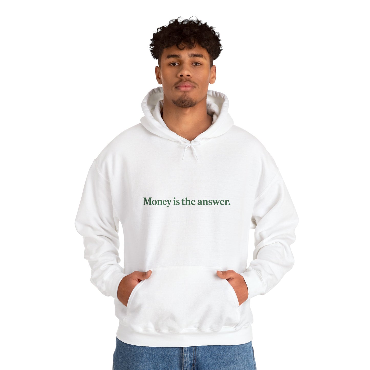 Money is the Answer Hoodie, Unisex Pullover Sweatshirt, Casual Streetwear, Gift for Entrepreneurs, Motivational Apparel