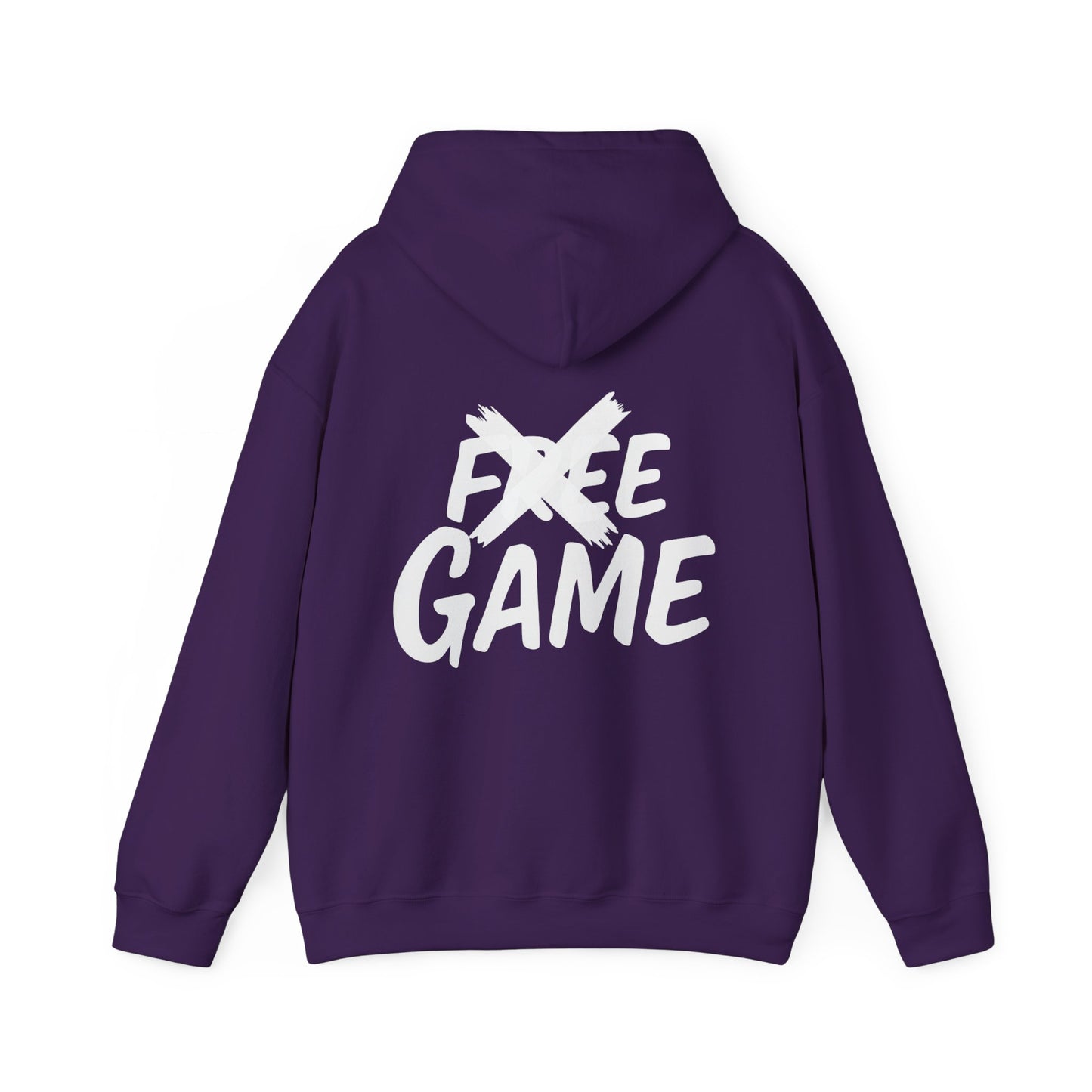 No Free Game Unisex Hooded Sweatshirt, Cozy Outfit, Casual Wear, Trendy Streetwear