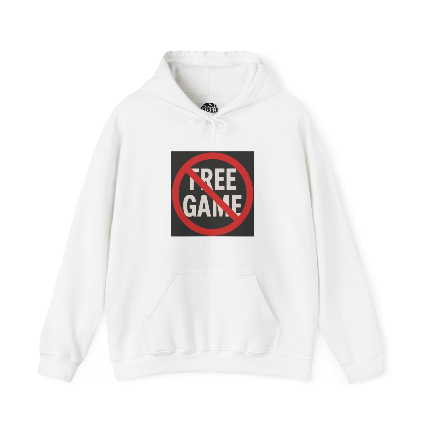 No Free Game Unisex Heavy Blend Hooded Sweatshirt, Cozy Hoodie, Casual Sweatshirt, Gift for Gamers, Oversized Style