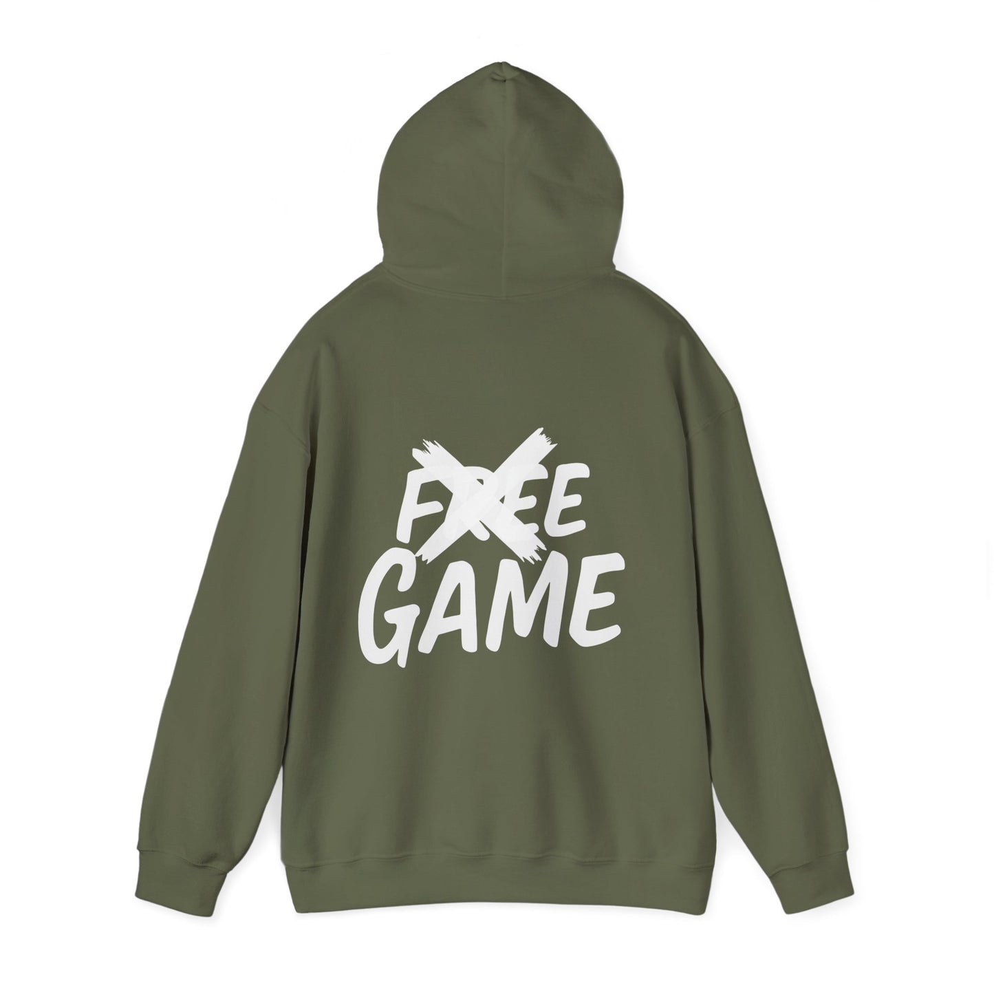 No Free Game Unisex Hooded Sweatshirt, Cozy Outfit, Casual Wear, Trendy Streetwear
