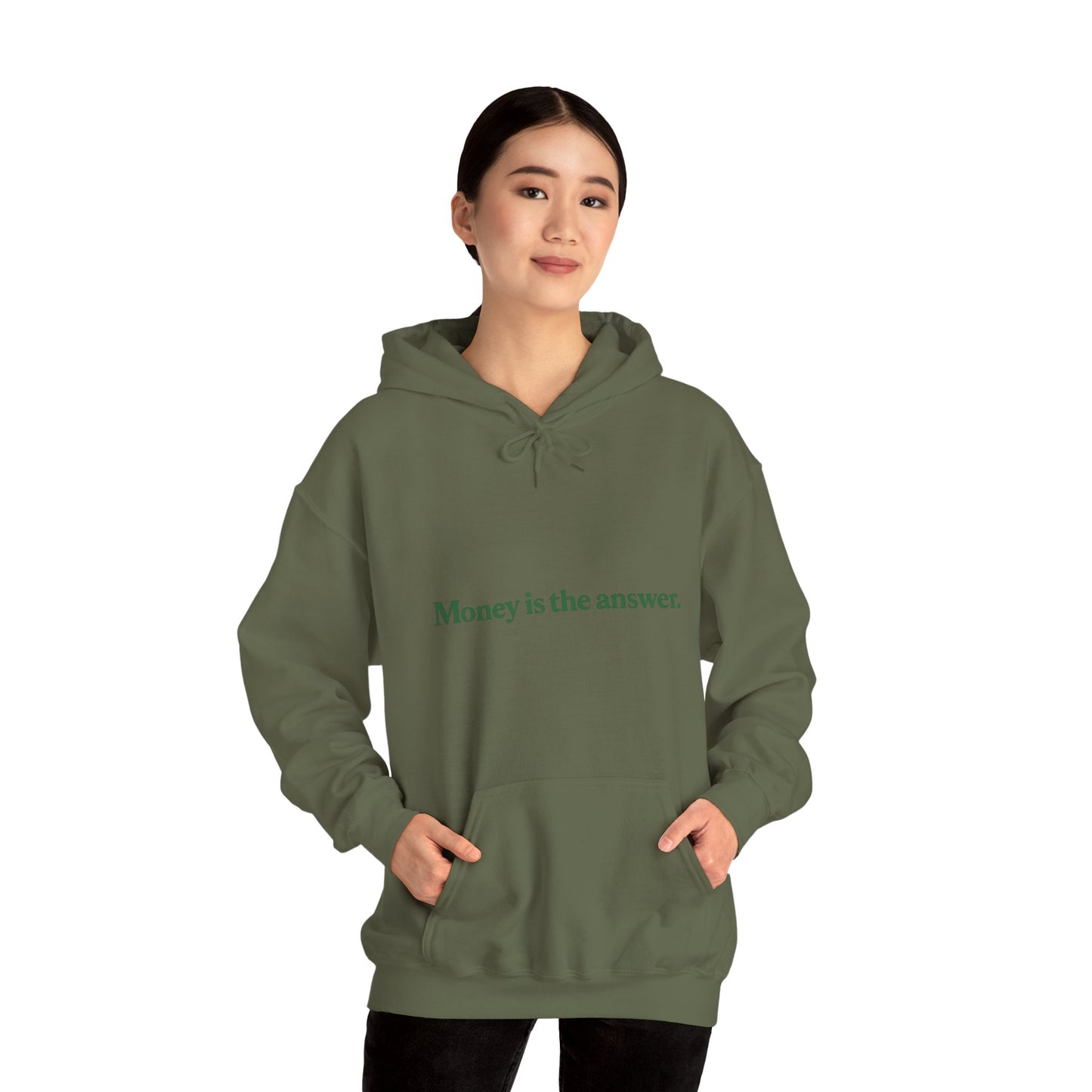 Money is the Answer Hoodie, Unisex Pullover Sweatshirt, Casual Streetwear, Gift for Entrepreneurs, Motivational Apparel