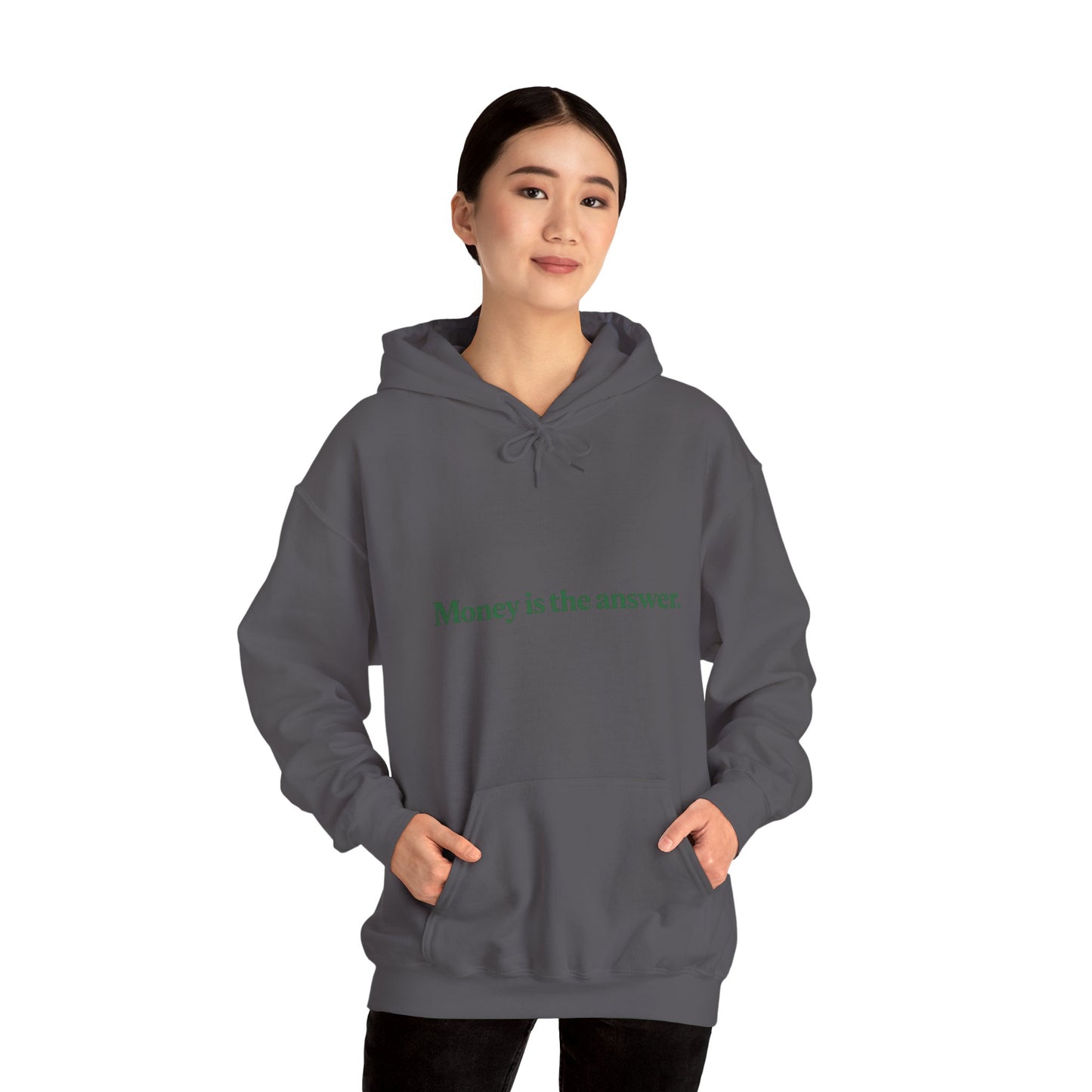 Money is the Answer Hoodie, Unisex Pullover Sweatshirt, Casual Streetwear, Gift for Entrepreneurs, Motivational Apparel