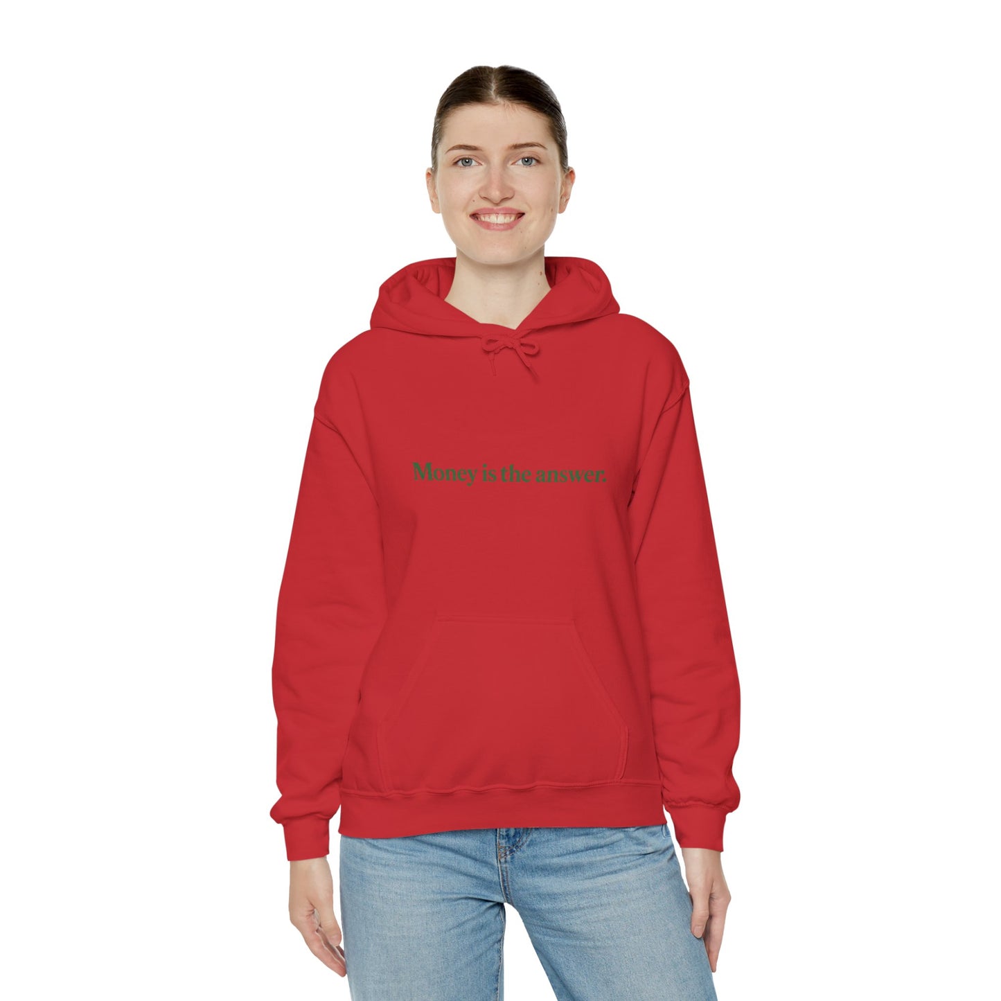 Money is the Answer Hoodie, Unisex Pullover Sweatshirt, Casual Streetwear, Gift for Entrepreneurs, Motivational Apparel