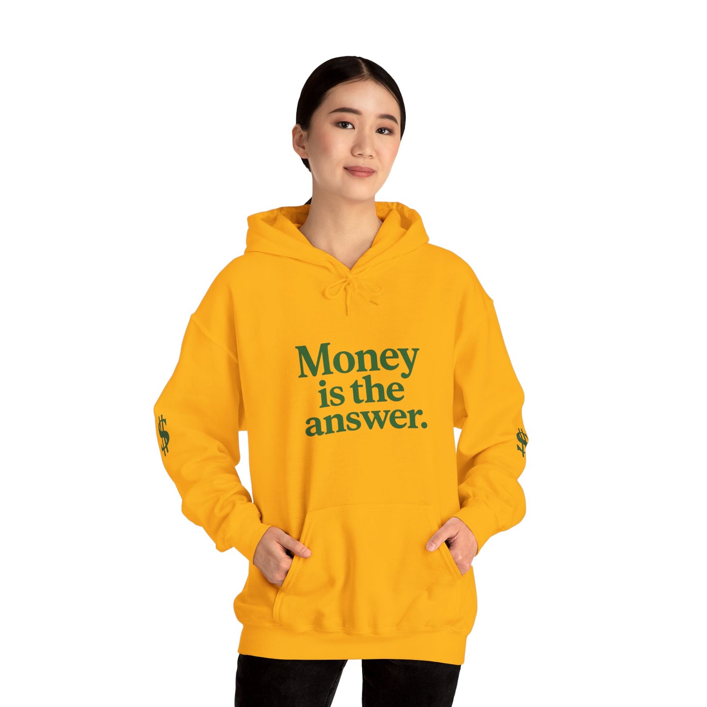 Cozy Money Sweatshirt - Unisex Hooded Sweatshirt, Casual Gift, Money Quote Apparel, Ideal for Everyday Wear, Perfect for Gift Giving