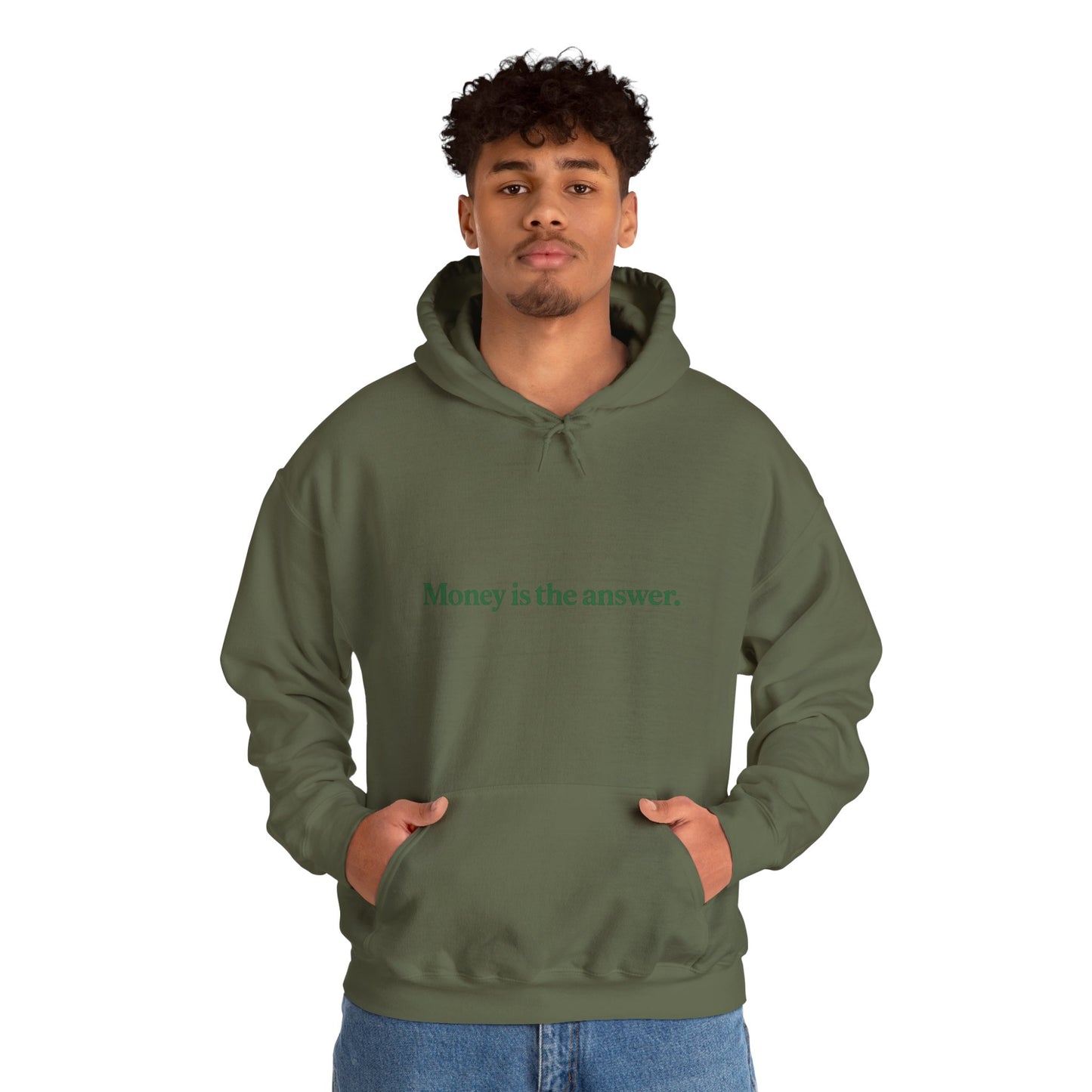 Money is the Answer Hoodie, Unisex Pullover Sweatshirt, Casual Streetwear, Gift for Entrepreneurs, Motivational Apparel