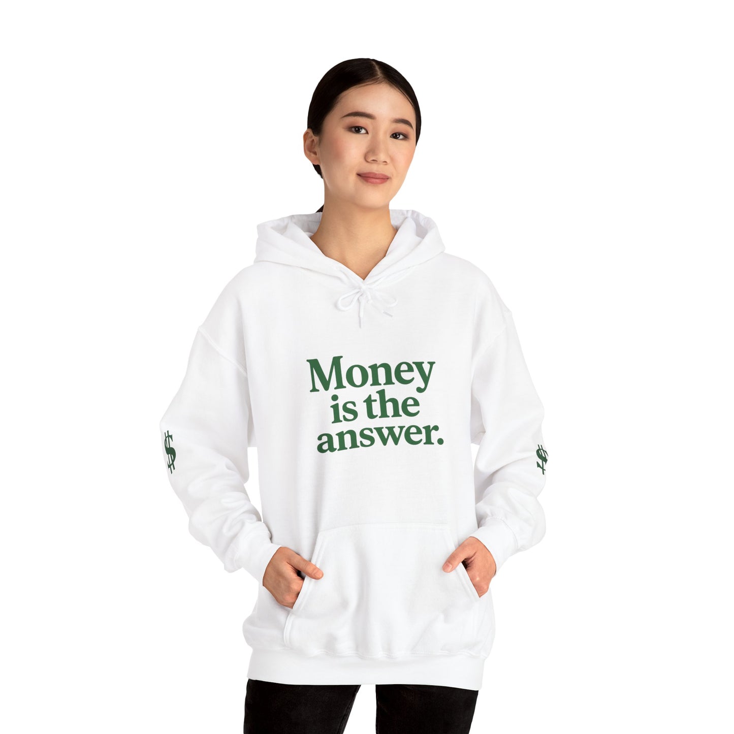 Cozy Money Sweatshirt - Unisex Hooded Sweatshirt, Casual Gift, Money Quote Apparel, Ideal for Everyday Wear, Perfect for Gift Giving