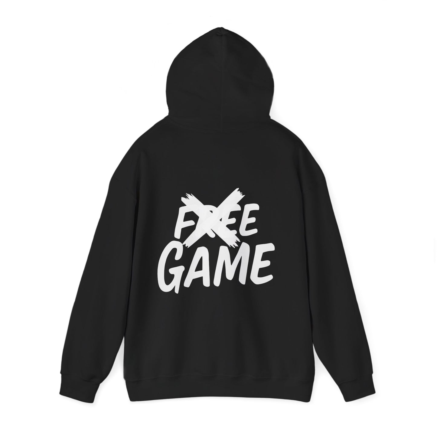 No Free Game Unisex Hooded Sweatshirt, Cozy Outfit, Casual Wear, Trendy Streetwear