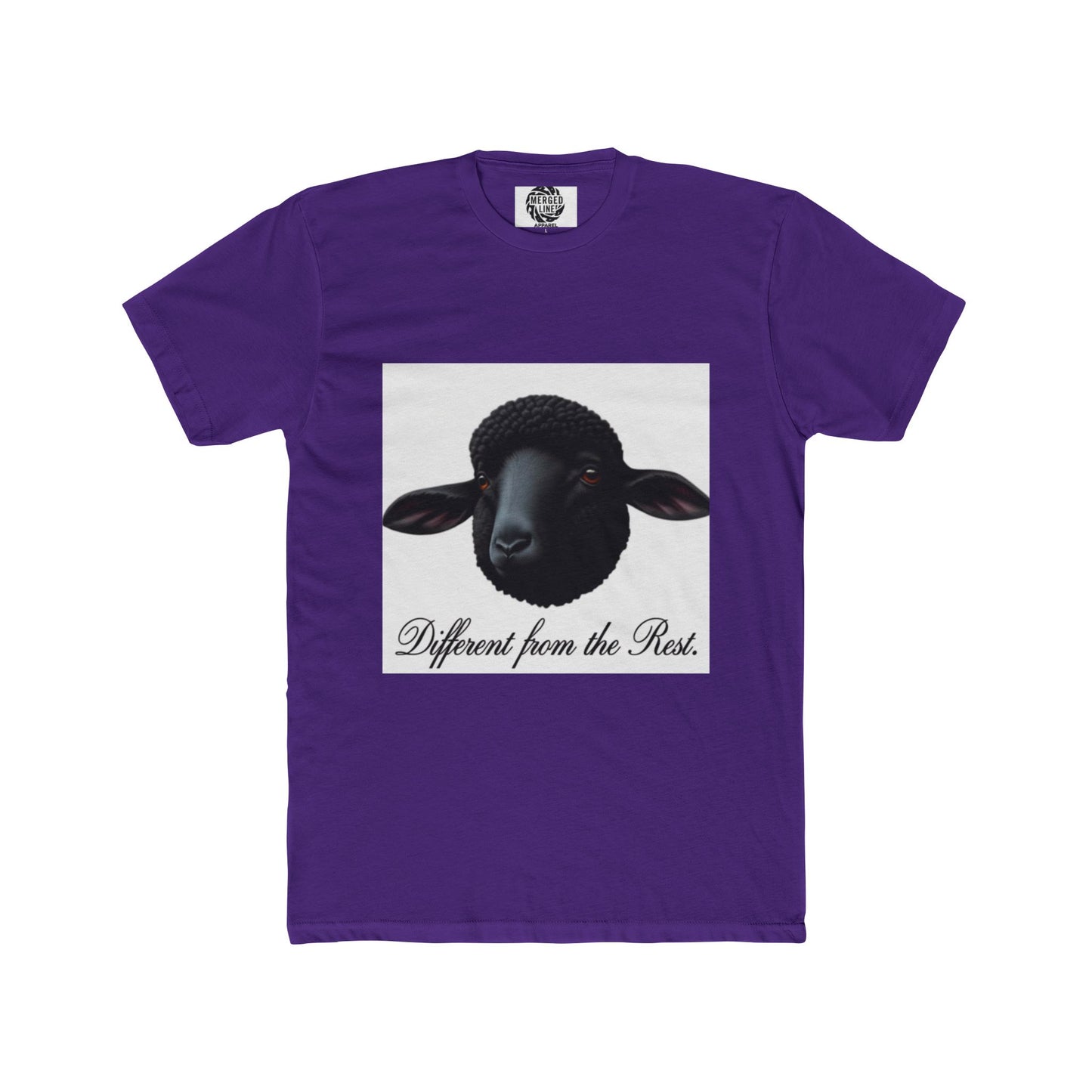 Unique Sheep Graphic Tee, Casual Cotton T-Shirt for Animal Lovers, Gift for Birthdays, Farm Theme, Unisex Apparel