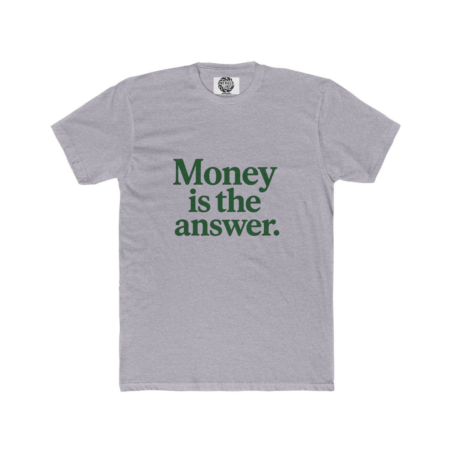 Money is the Answer Unisex Cotton Crew Tee, Casual Style, Graphic Tee, Gift for Entrepreneurs, Motivational Shirt, Everyday Wear
