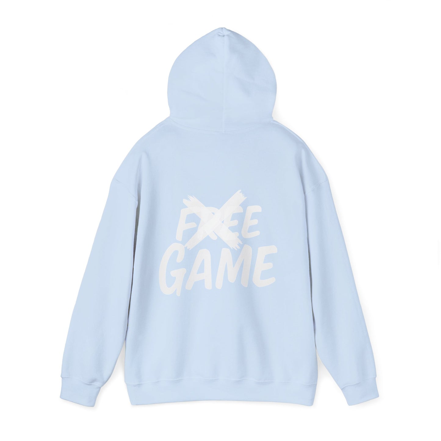 No Free Game Unisex Hooded Sweatshirt, Cozy Outfit, Casual Wear, Trendy Streetwear