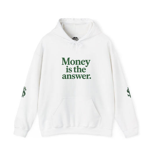 Cozy Money Sweatshirt - Unisex Hooded Sweatshirt, Casual Gift, Money Quote Apparel, Ideal for Everyday Wear, Perfect for Gift Giving