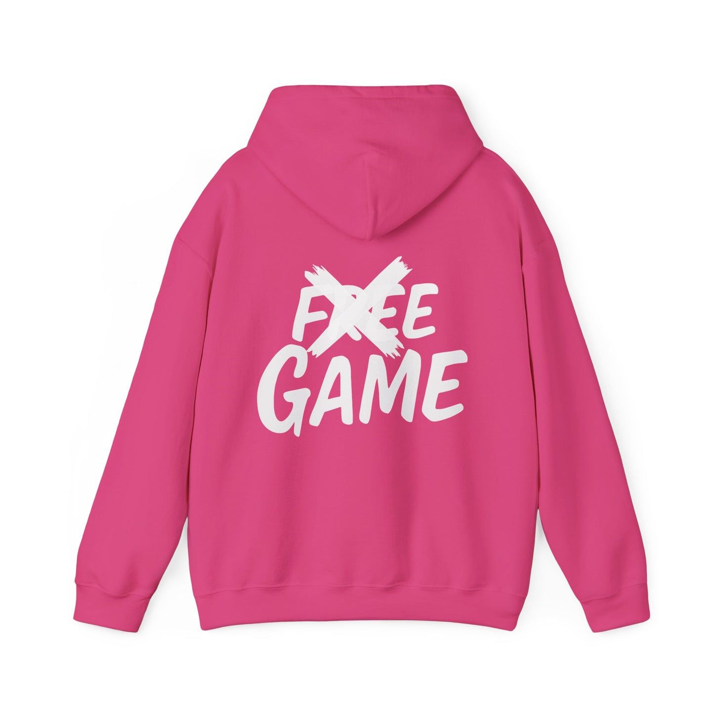 No Free Game Unisex Hooded Sweatshirt, Cozy Outfit, Casual Wear, Trendy Streetwear