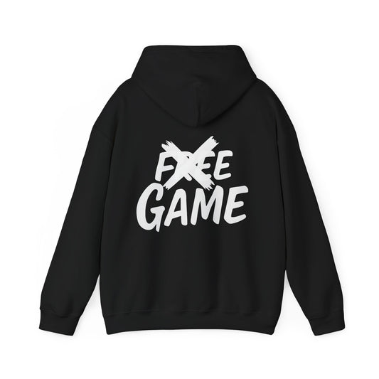 No Free Game Unisex Hooded Sweatshirt, Cozy Outfit, Casual Wear, Trendy Streetwear