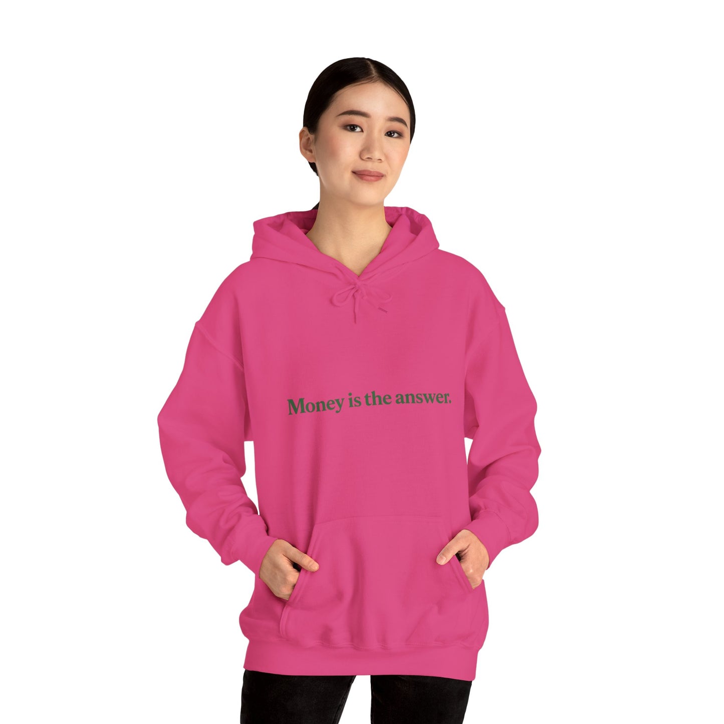 Money is the Answer Hoodie, Unisex Pullover Sweatshirt, Casual Streetwear, Gift for Entrepreneurs, Motivational Apparel