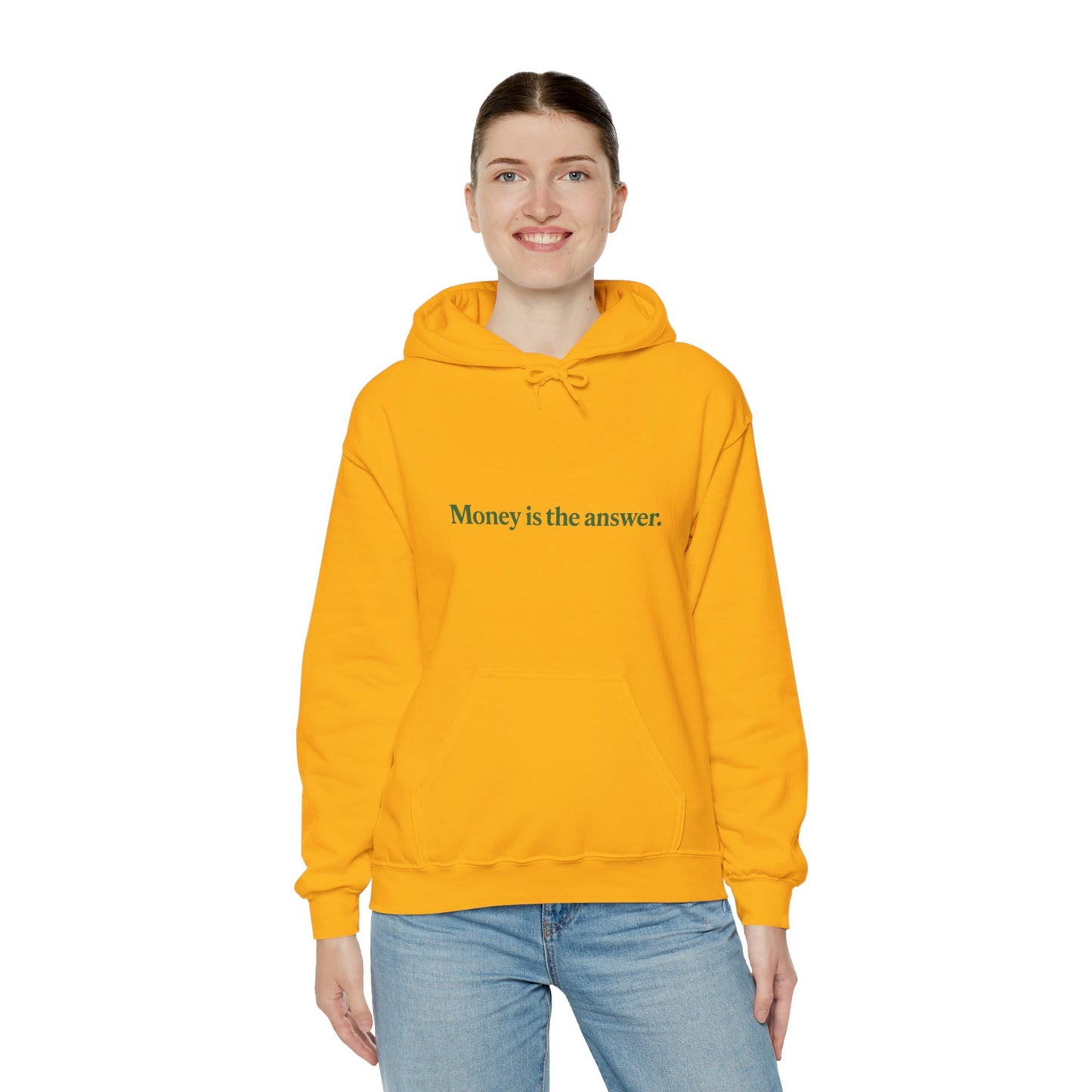 Money is the Answer Hoodie, Unisex Pullover Sweatshirt, Casual Streetwear, Gift for Entrepreneurs, Motivational Apparel